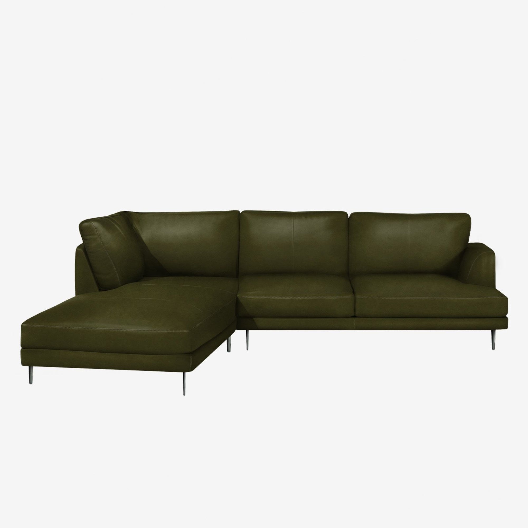 Angus L-Shaped Chaise Leather Sofa Left