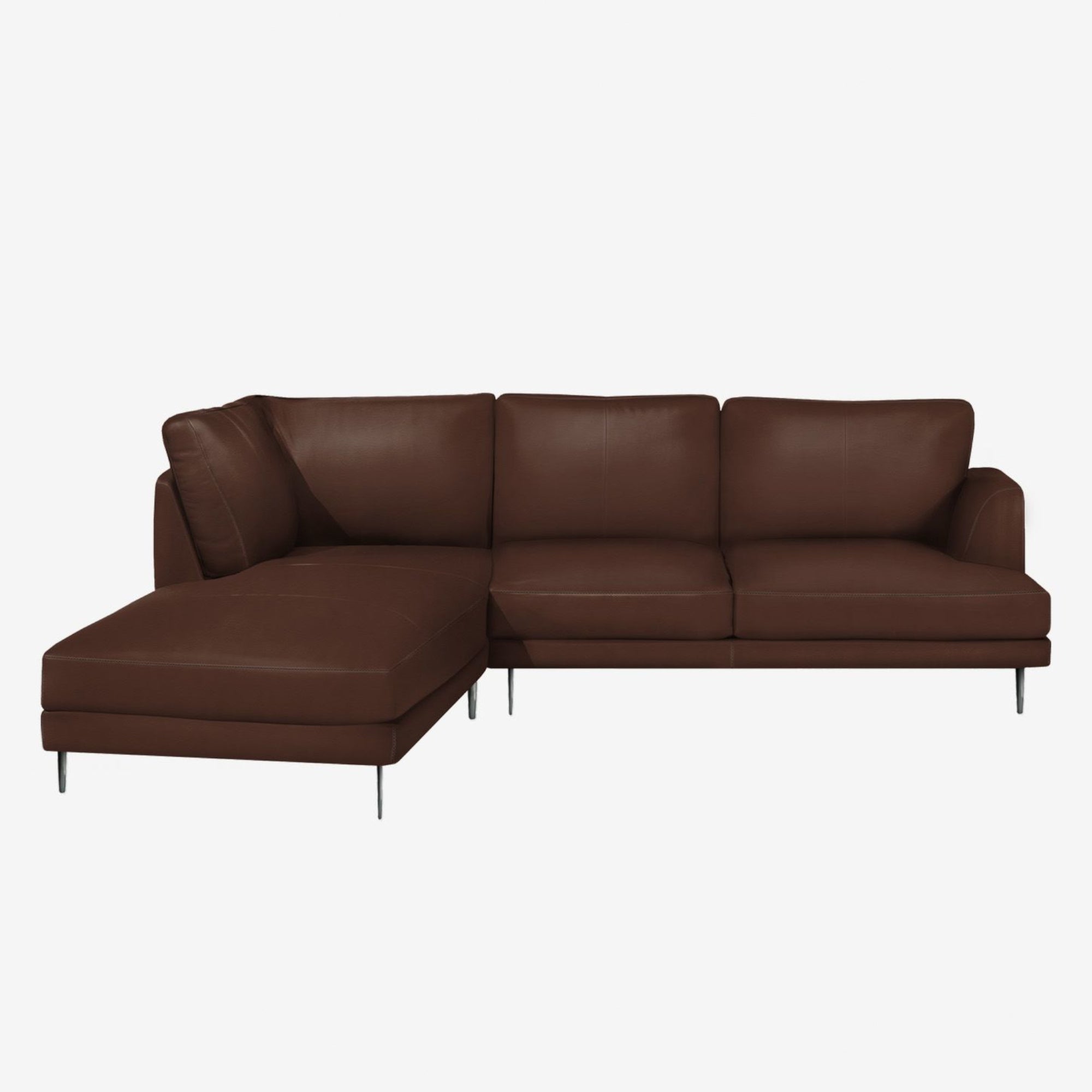 Angus L-Shaped Lounge Leather Sofa Left