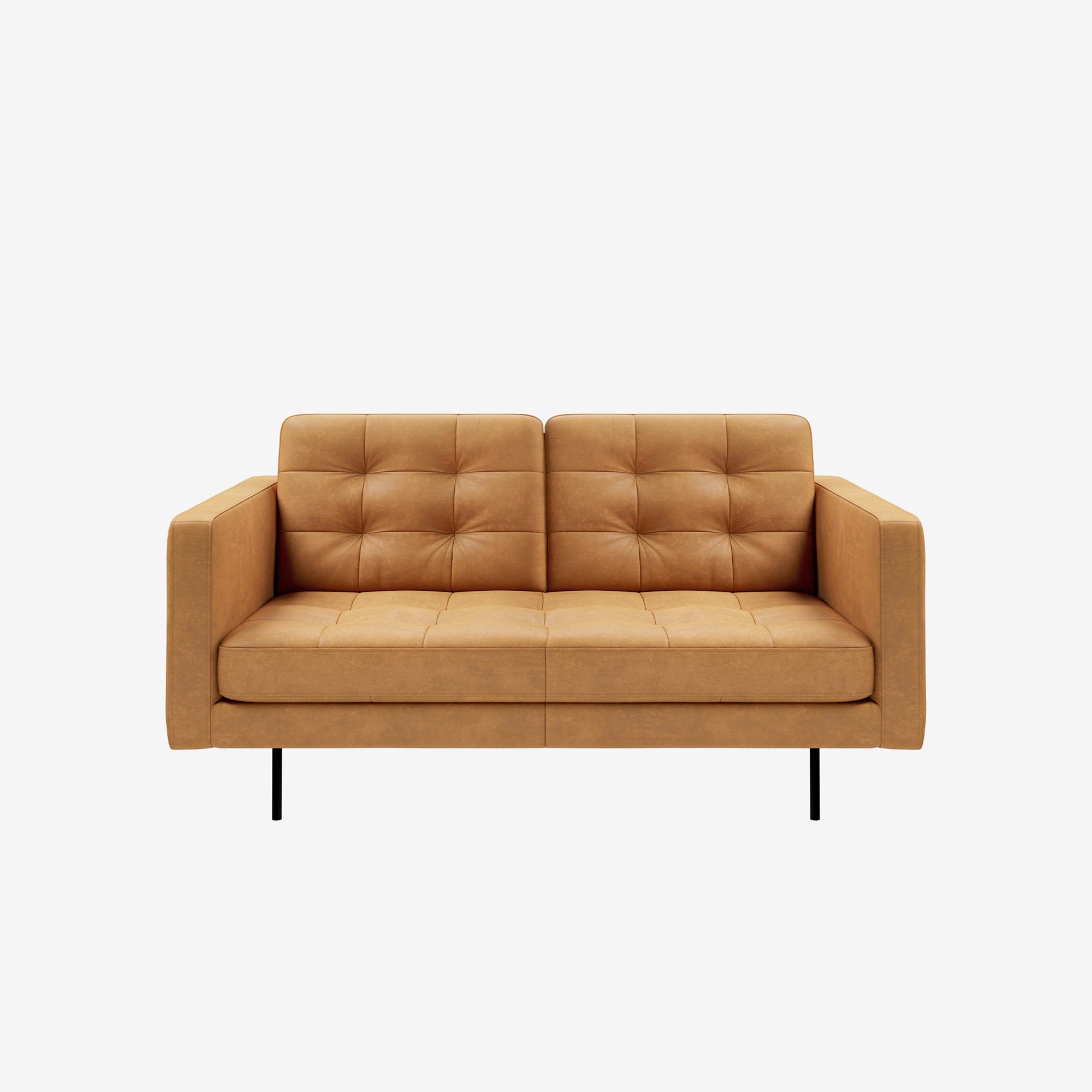 Arya 3 Seater Leather Sofa Kansas Cognac