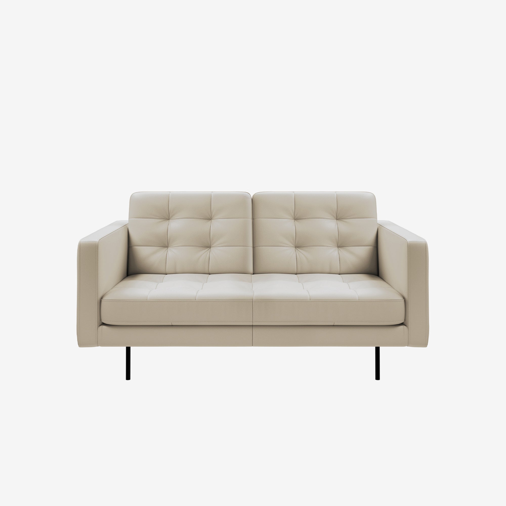 Arya 3 Seater Leather Sofa Rio Light Taupe
