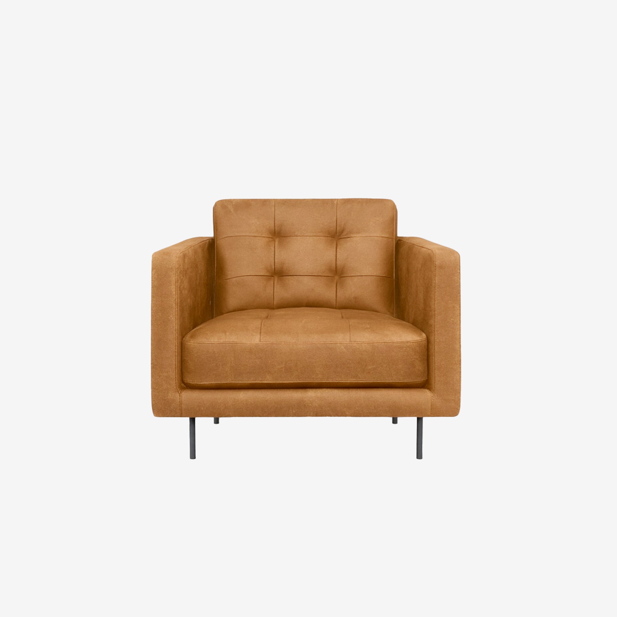 Arya Leather Armchair Kansas Cognac