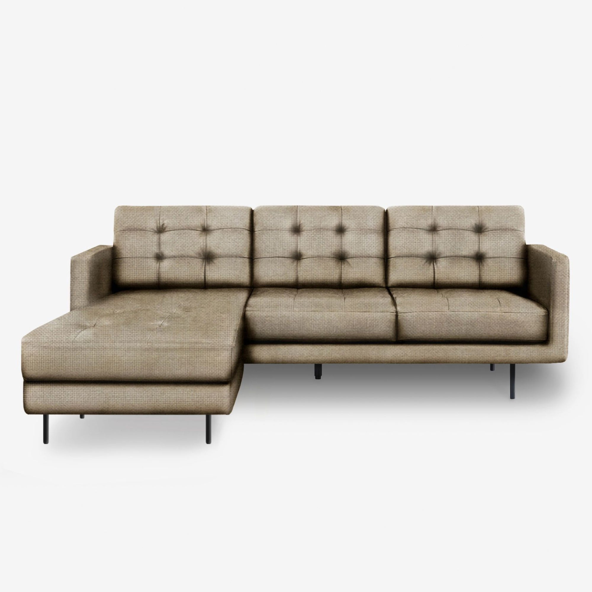 Arya Reversible L-Shaped Fabric Sofa Left