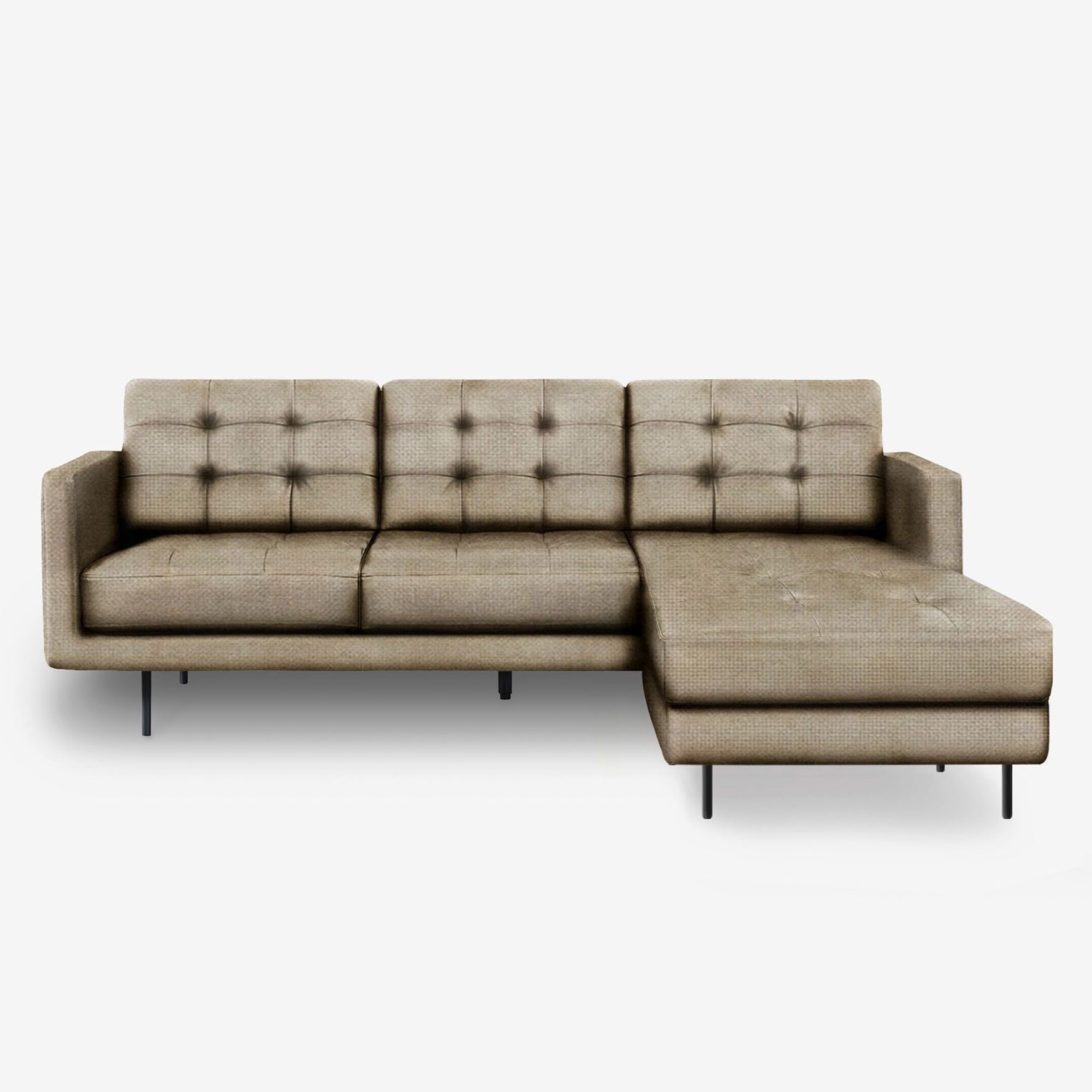Arya Reversible L-Shaped Fabric Sofa Right