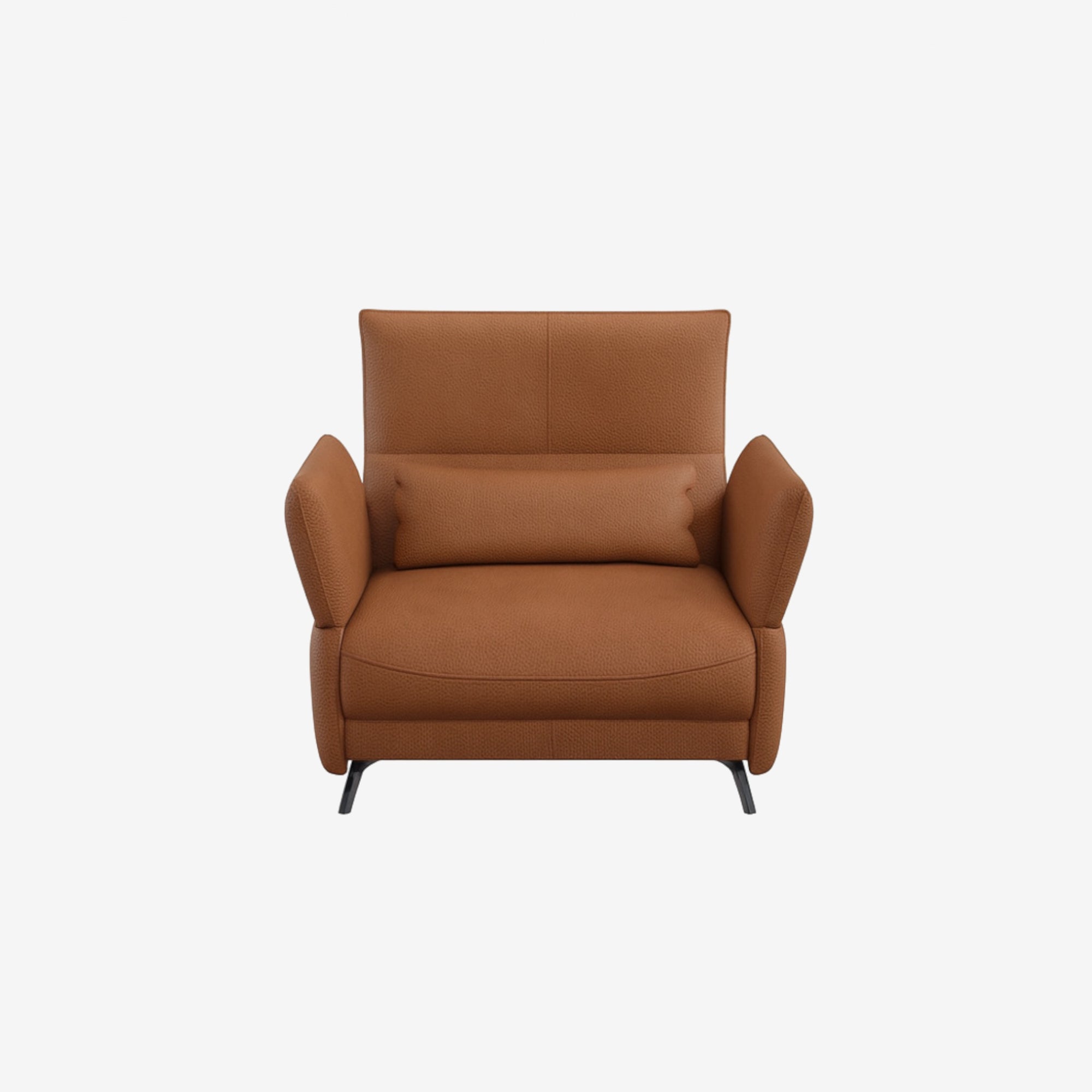 Ashby Leather Armchair Satine Natural Brown