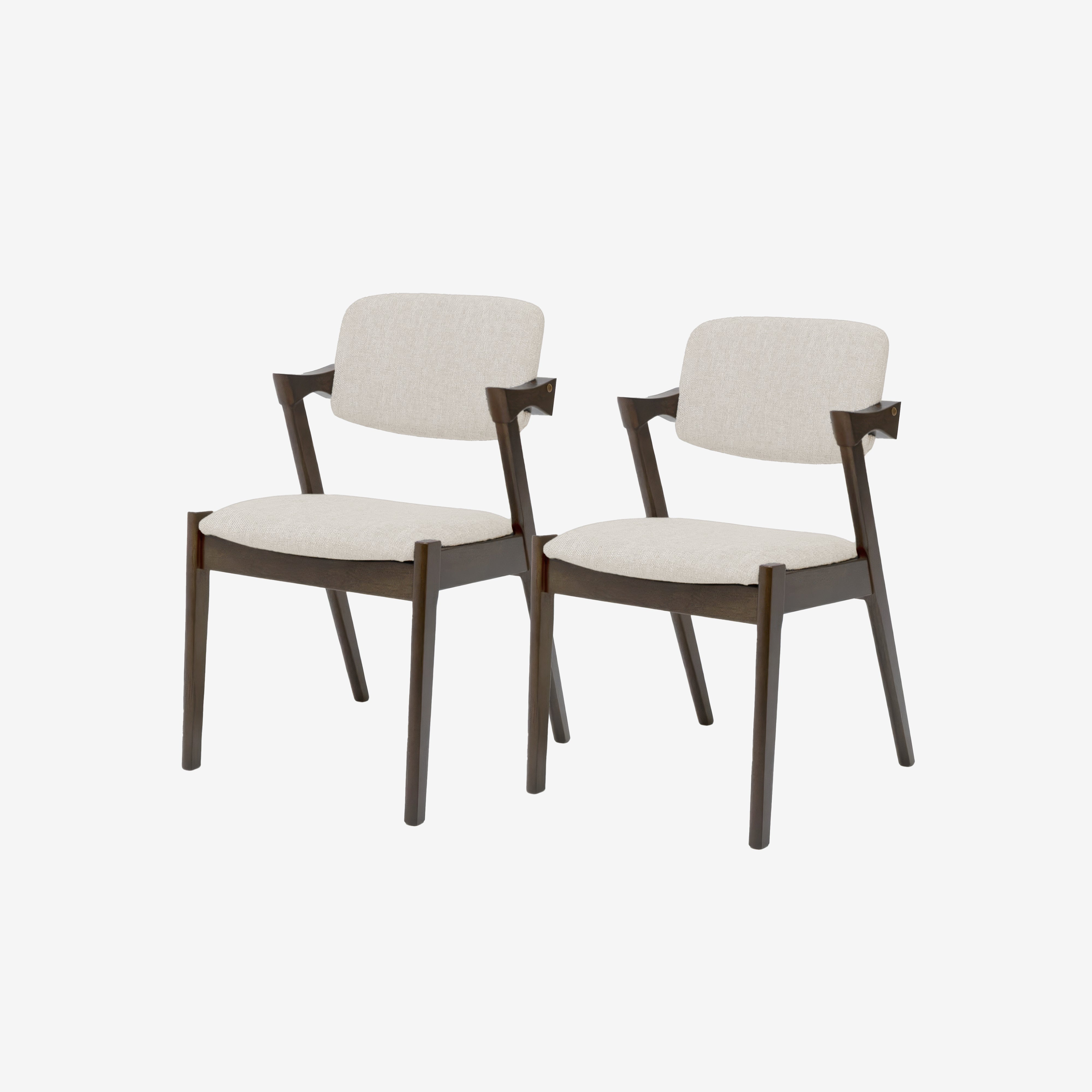 Atlas Dining Chair Mocha Walnut Set of 2 Angle