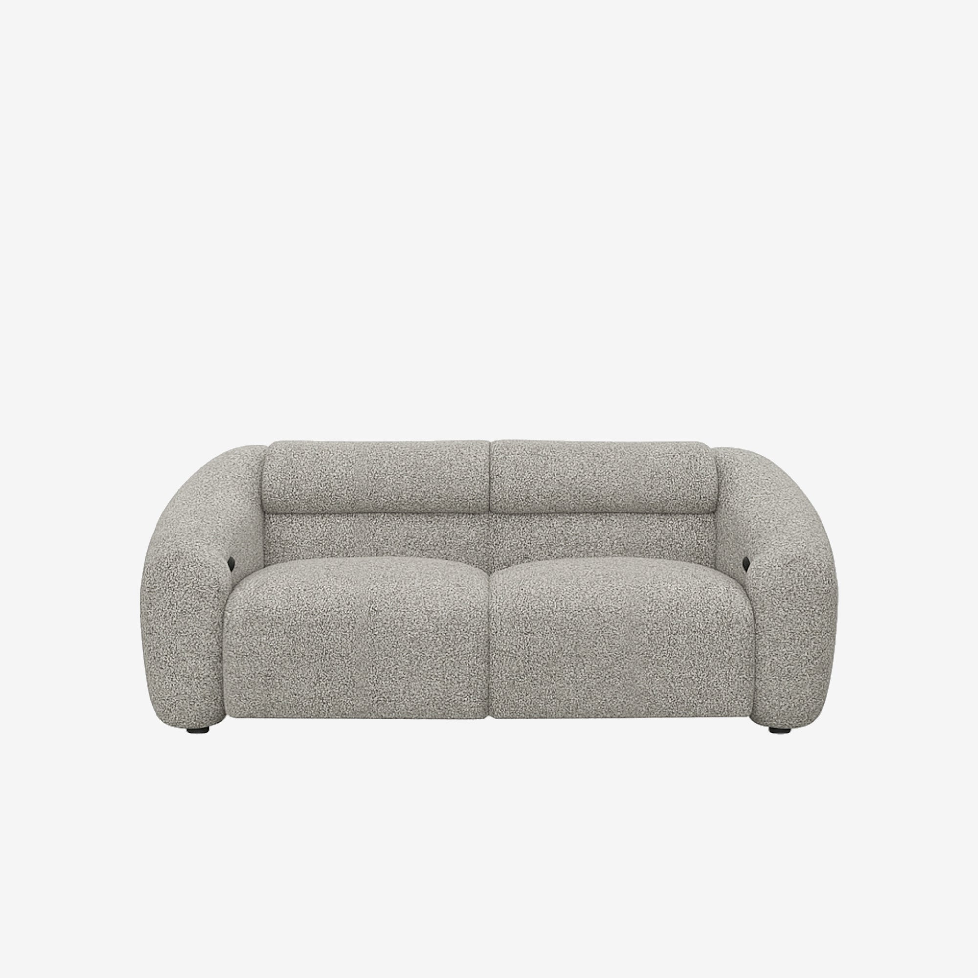 Bilbao 2 Seater Recliner Sofa - Easy Clean Fabric - Storm