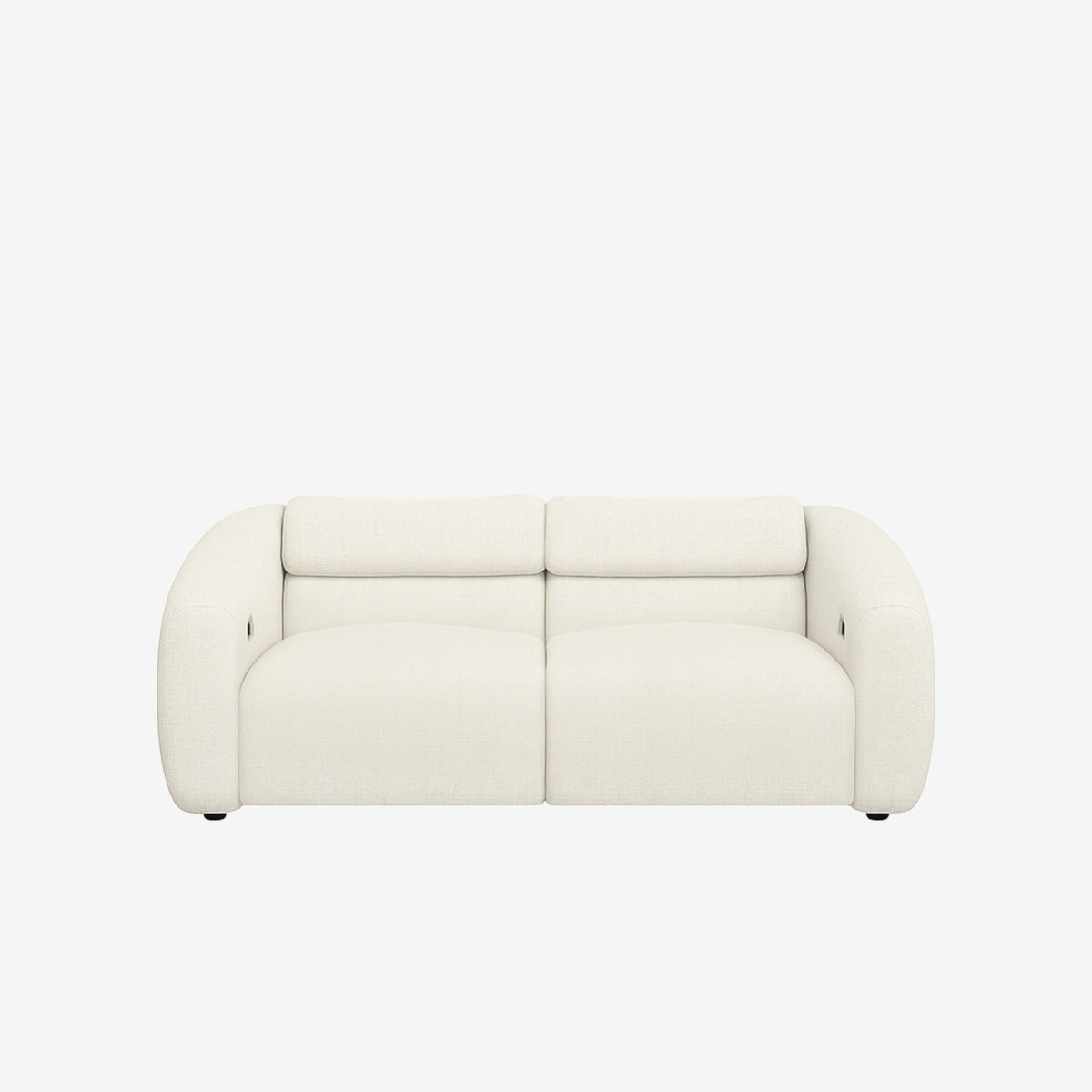 Bilbao 2 Seater Fabric Recliner Sofa – Grey & Sanders