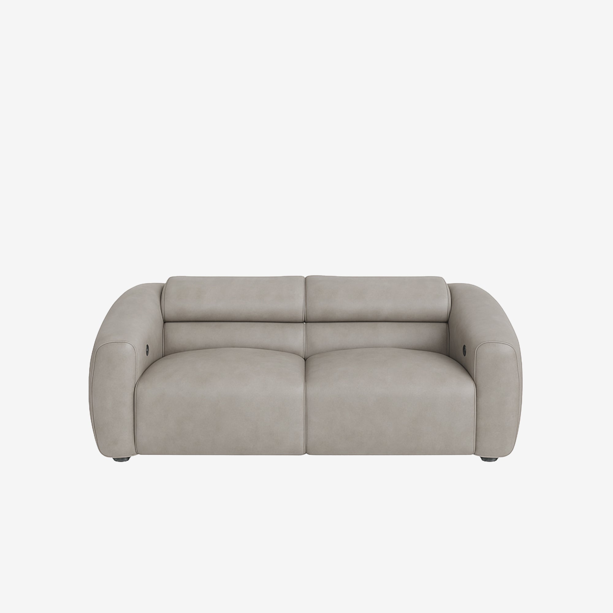 Bilbao 2 Seater Recliner Sofa - Leather - Chester Haze