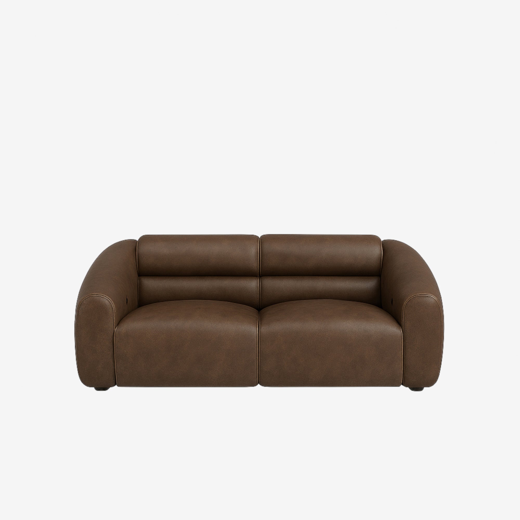 Bilbao 2 Seater Recliner Sofa - Leather - Chester Walnut