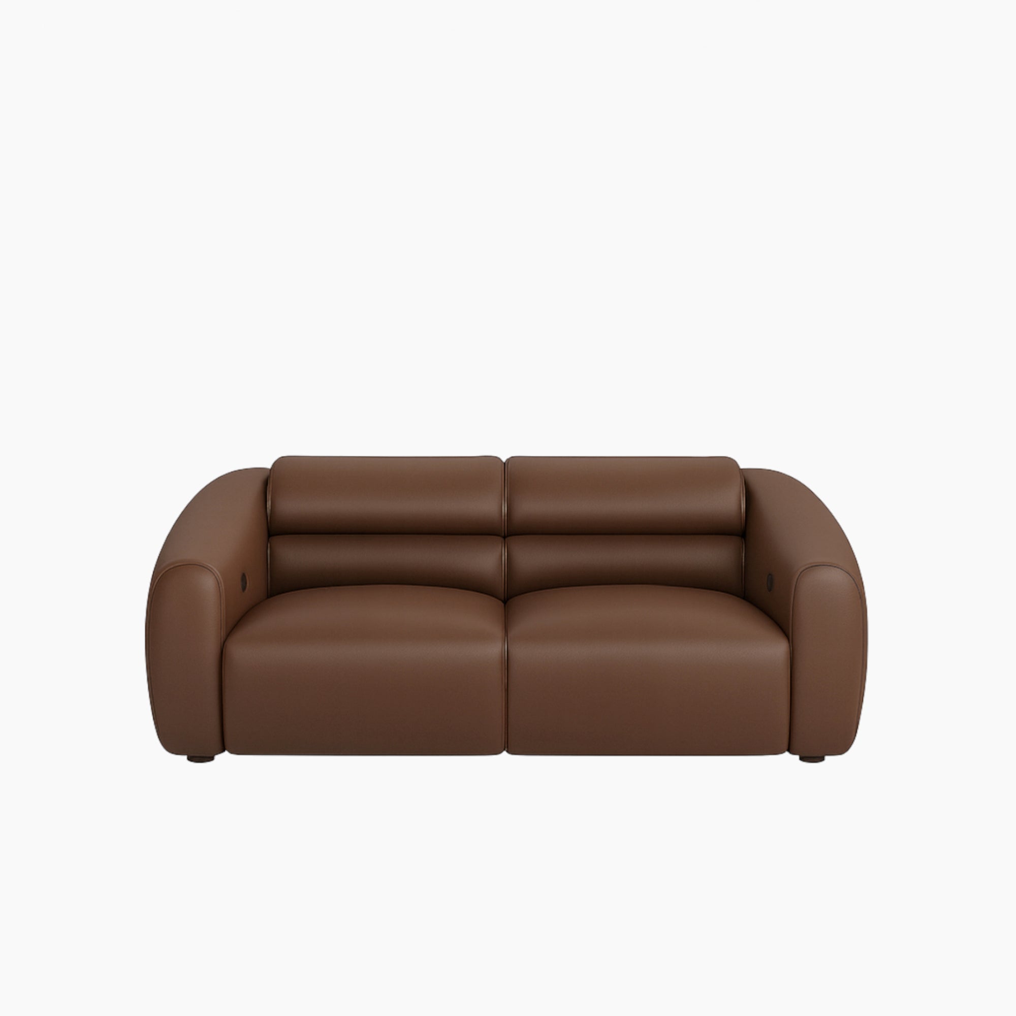 Bilbao 2 Seater Recliner Sofa - Leather - Natural Brown