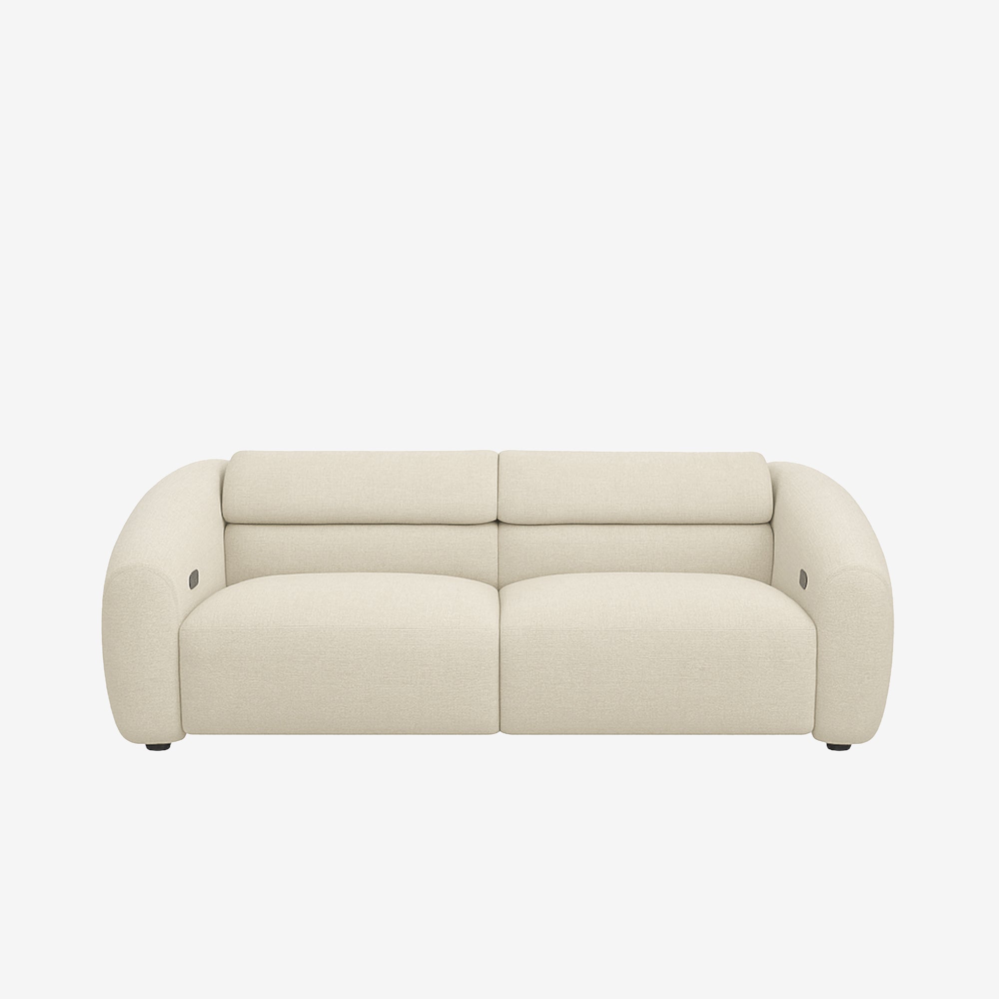 Bilbao 3 Seater Recliner Sofa - Easy Clean Fabric - Oat