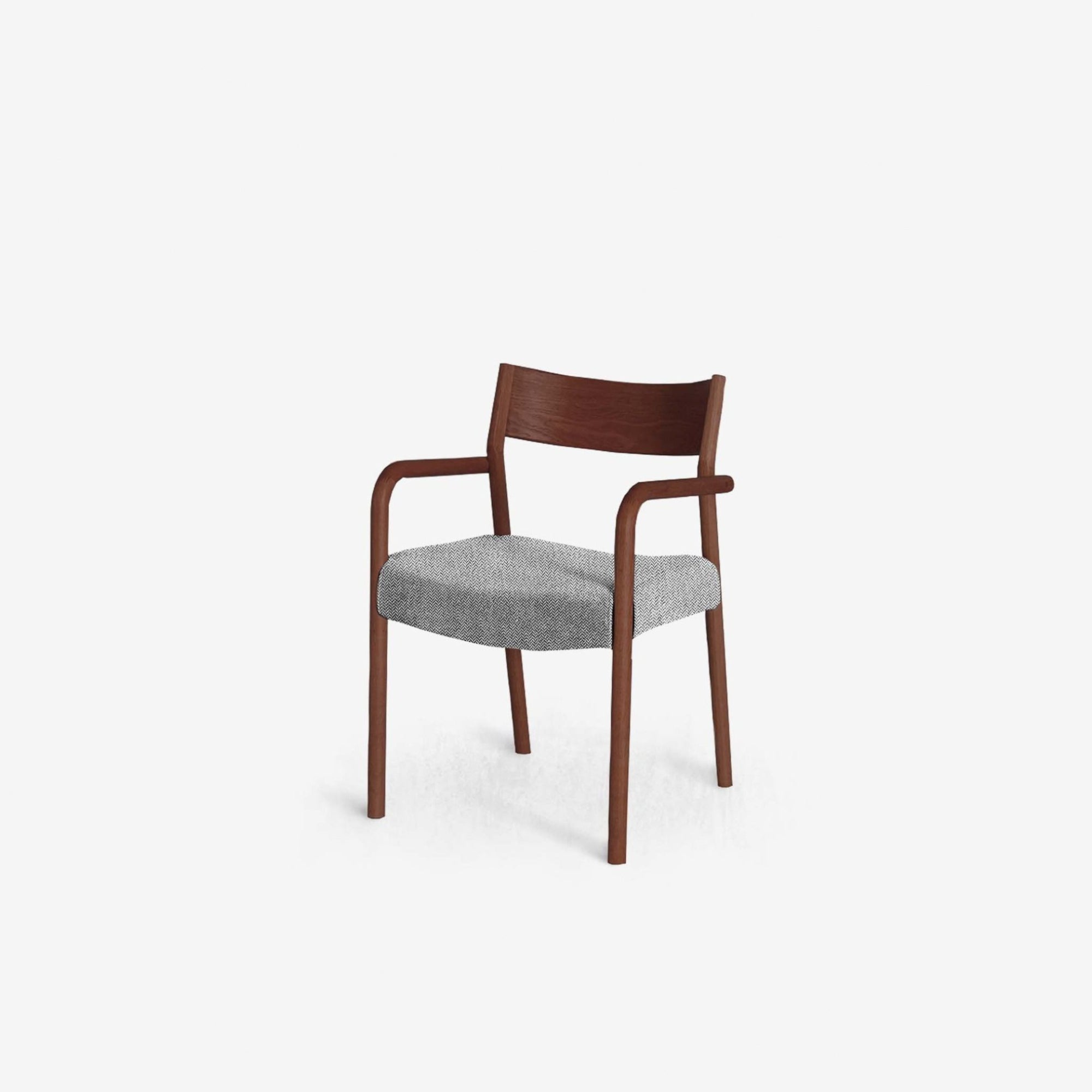 Elyse Dining Armchair Set for 4 - Walnut