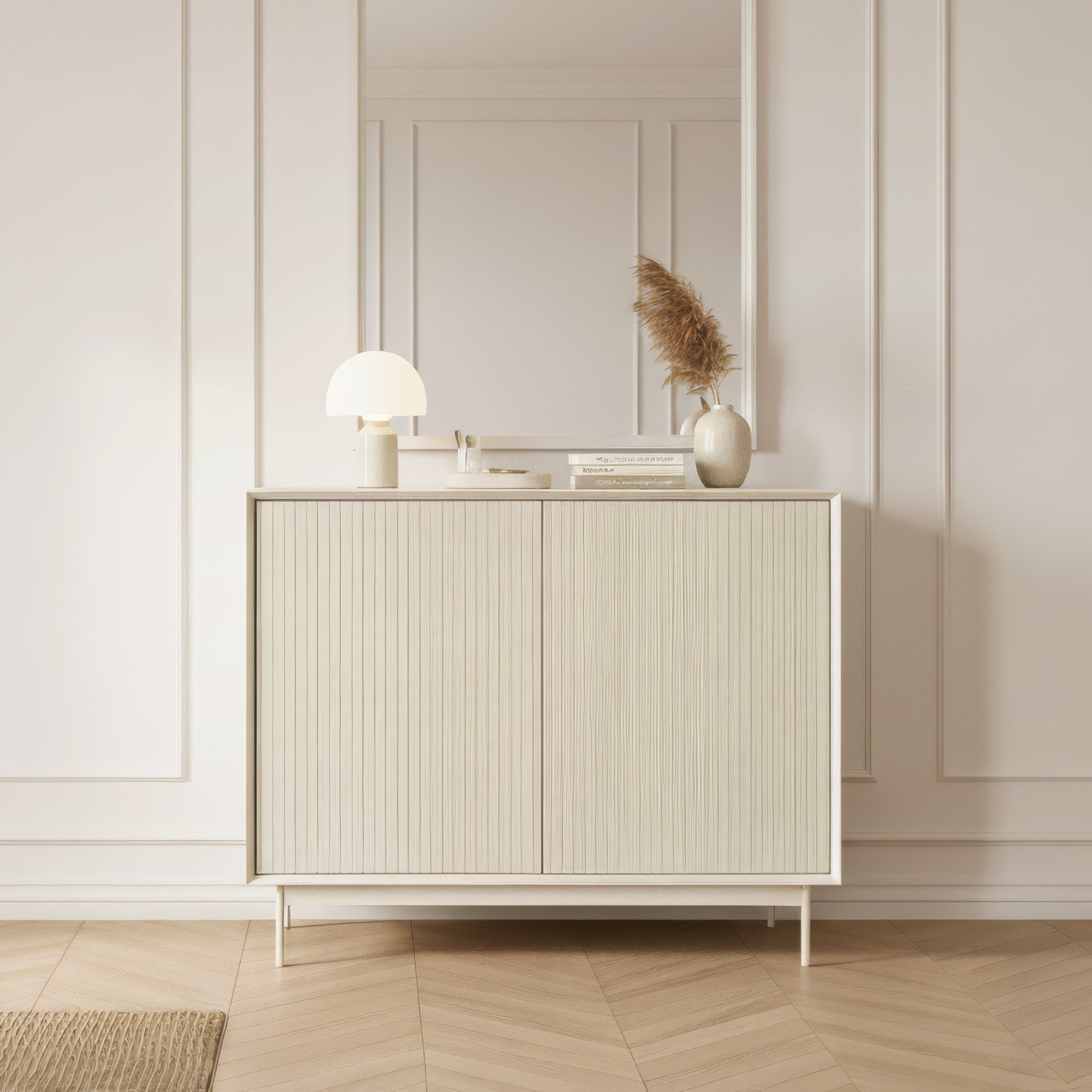 Graye Cabinet Ivory Lifestyle Photo