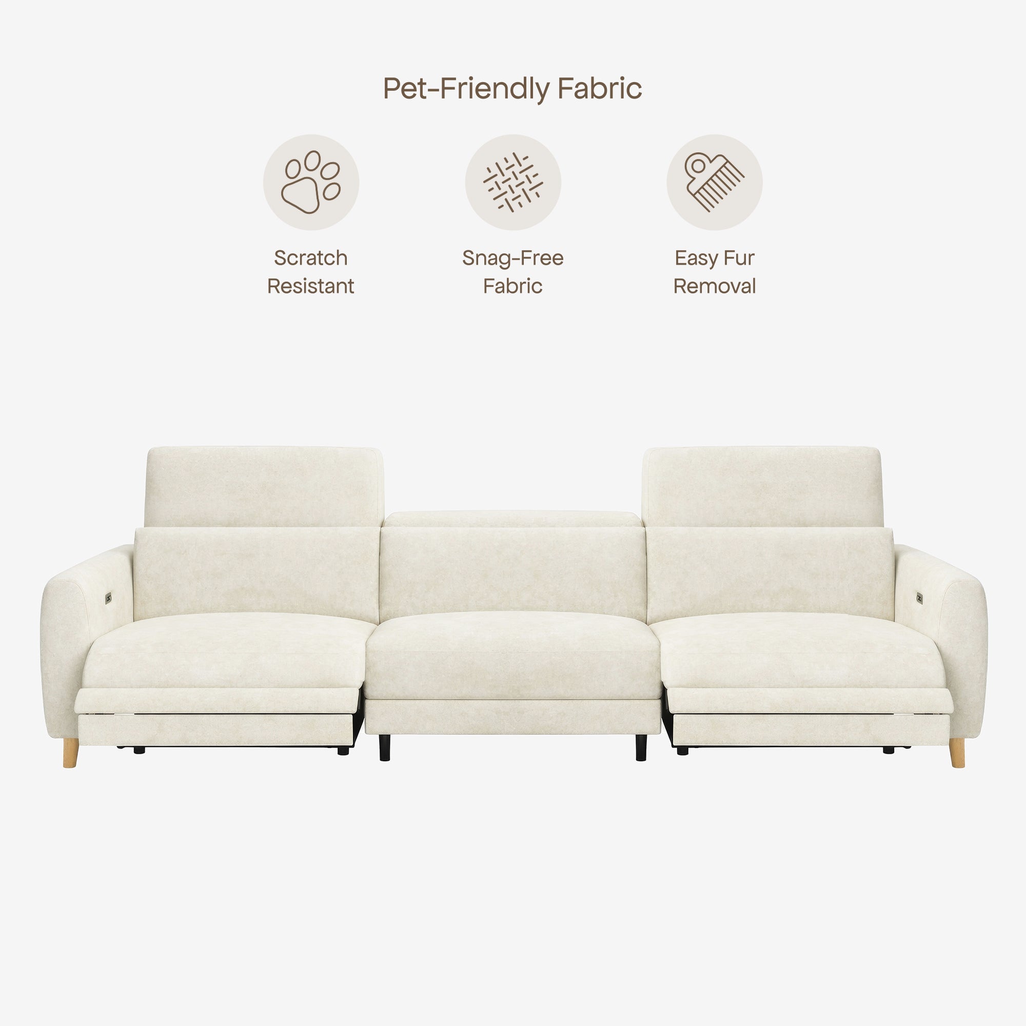 Hampton 4 Seater Sofa Powder
