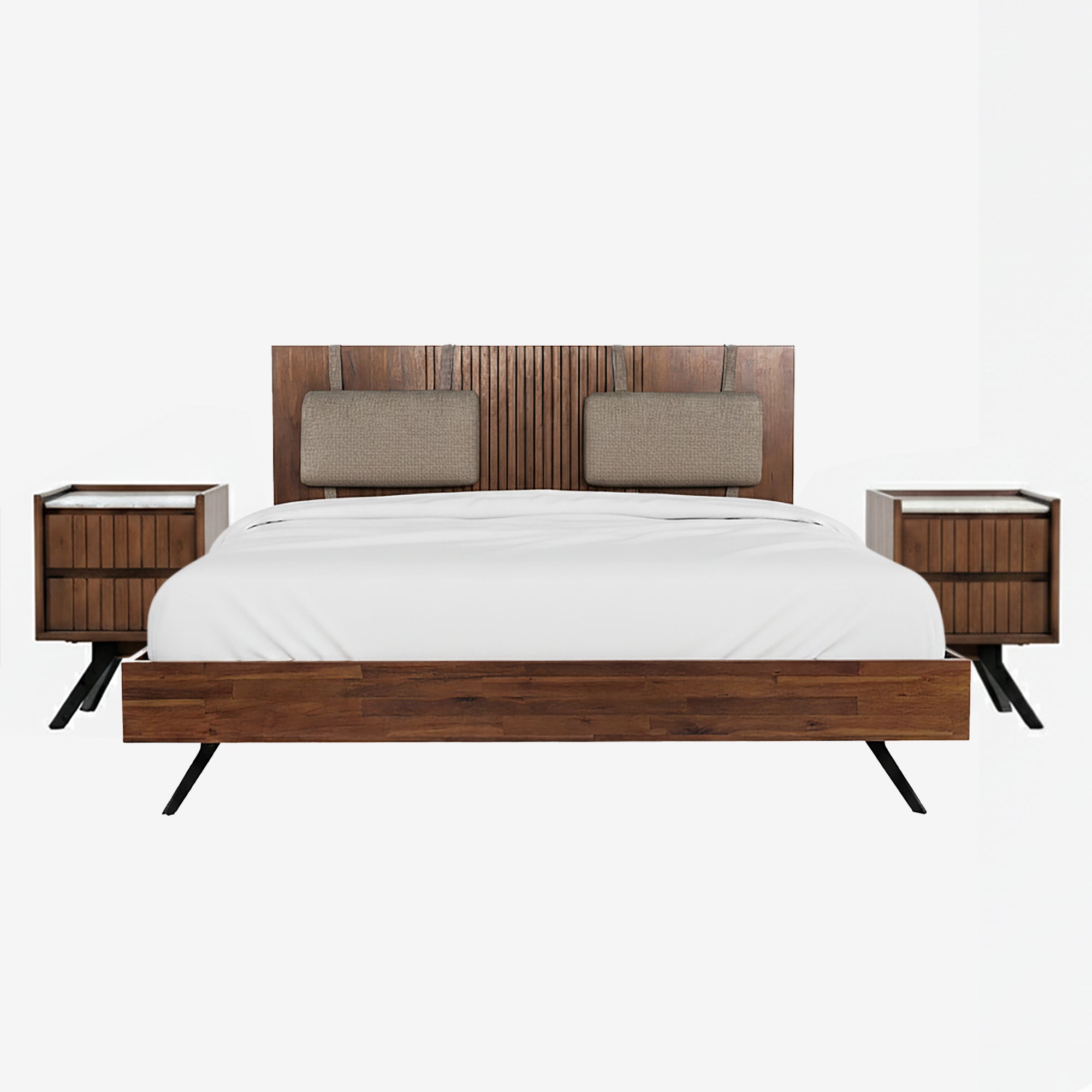 Hudson Bedframe and Hudson Bedside Table Set of 2
