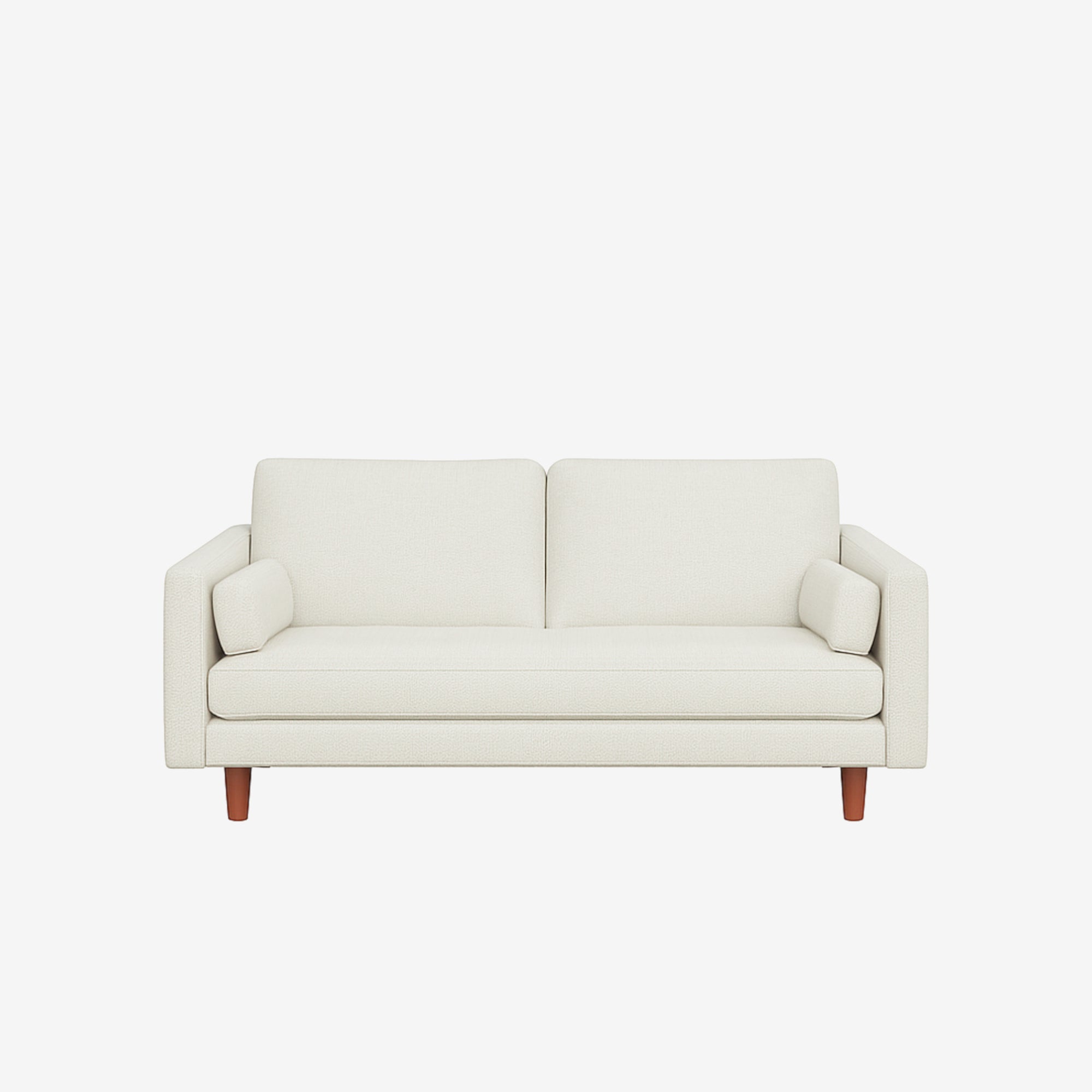 Hugh 2 Seater Fabric Sofa White