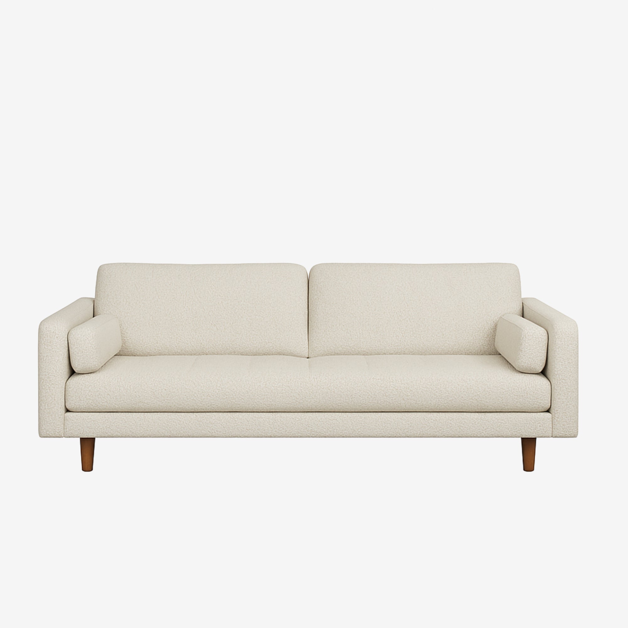 Hugh 3 Seater Fabric Sofa Ivory