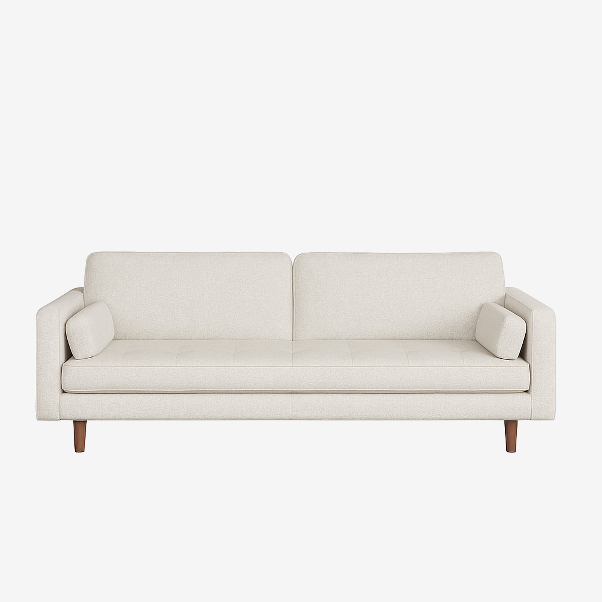 Hugh 3 Seater Fabric Sofa Sand