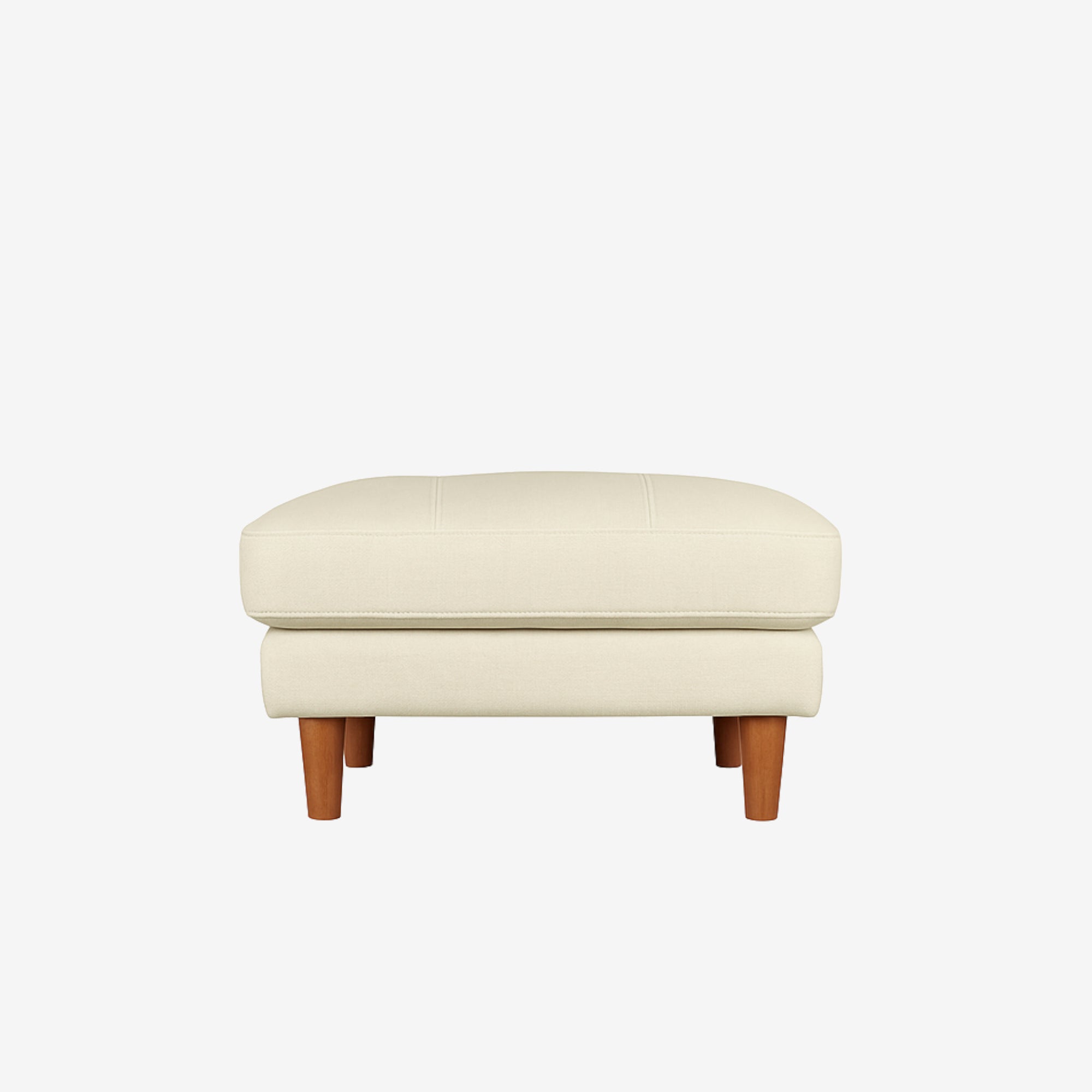Hugh Fabric Ottoman Latte