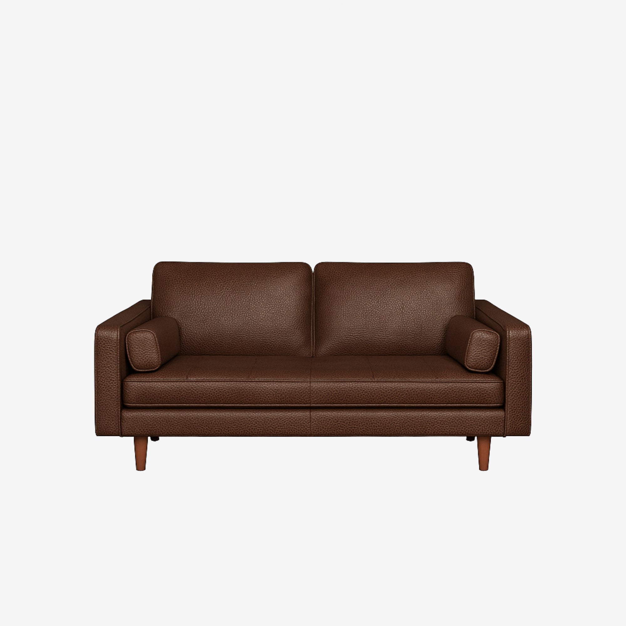 Hugh 2 Seater Leather Sofa - Natural Brown