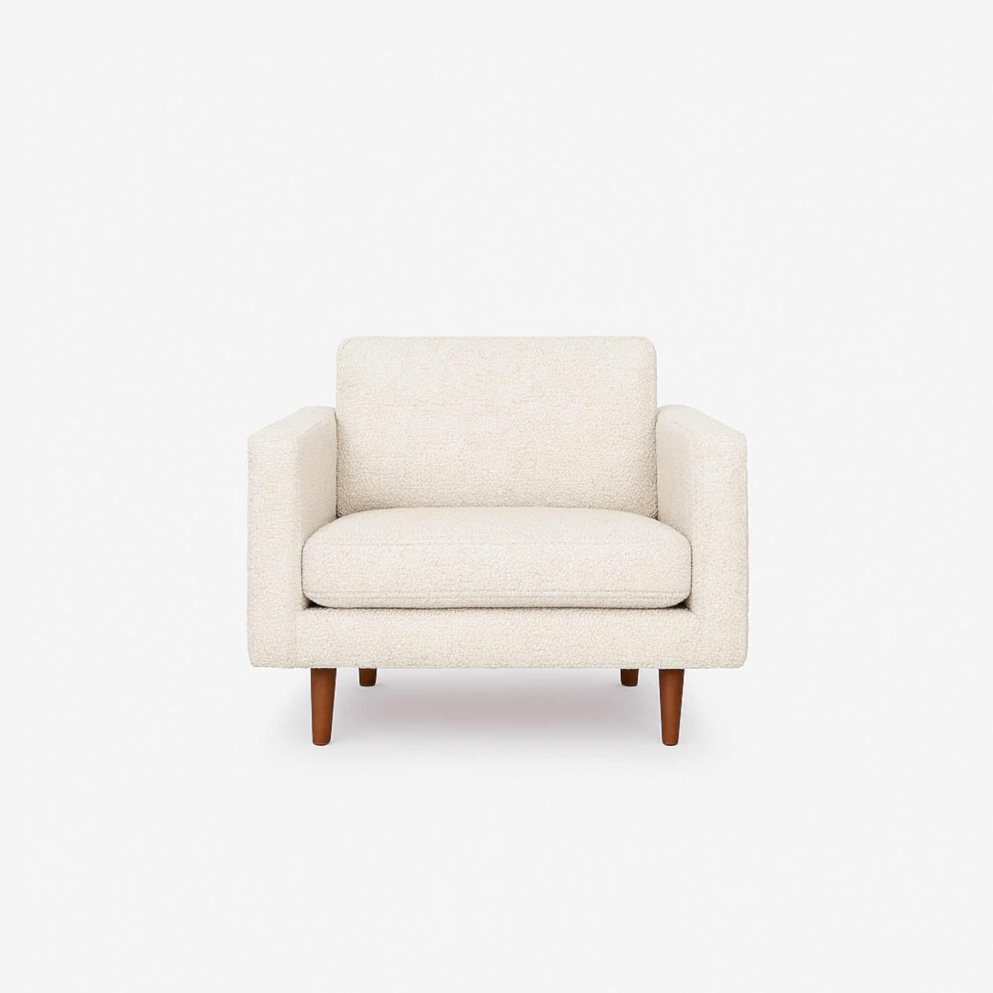 Hugh Fabric Armchair - Ivory