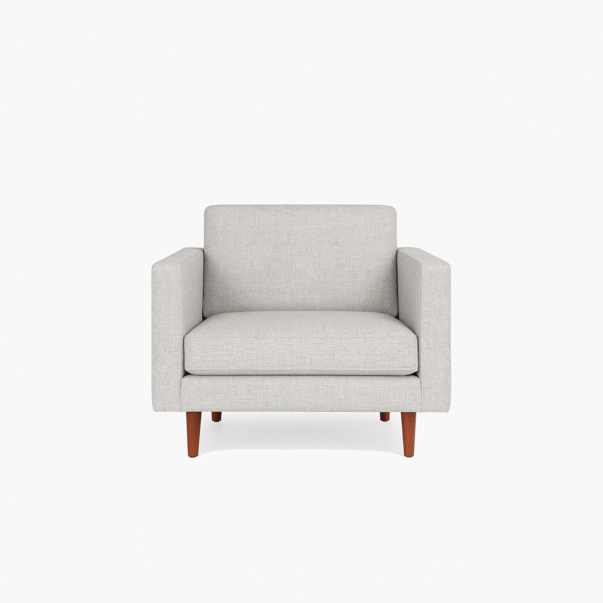 Hugh Fabric Armchair - Stone