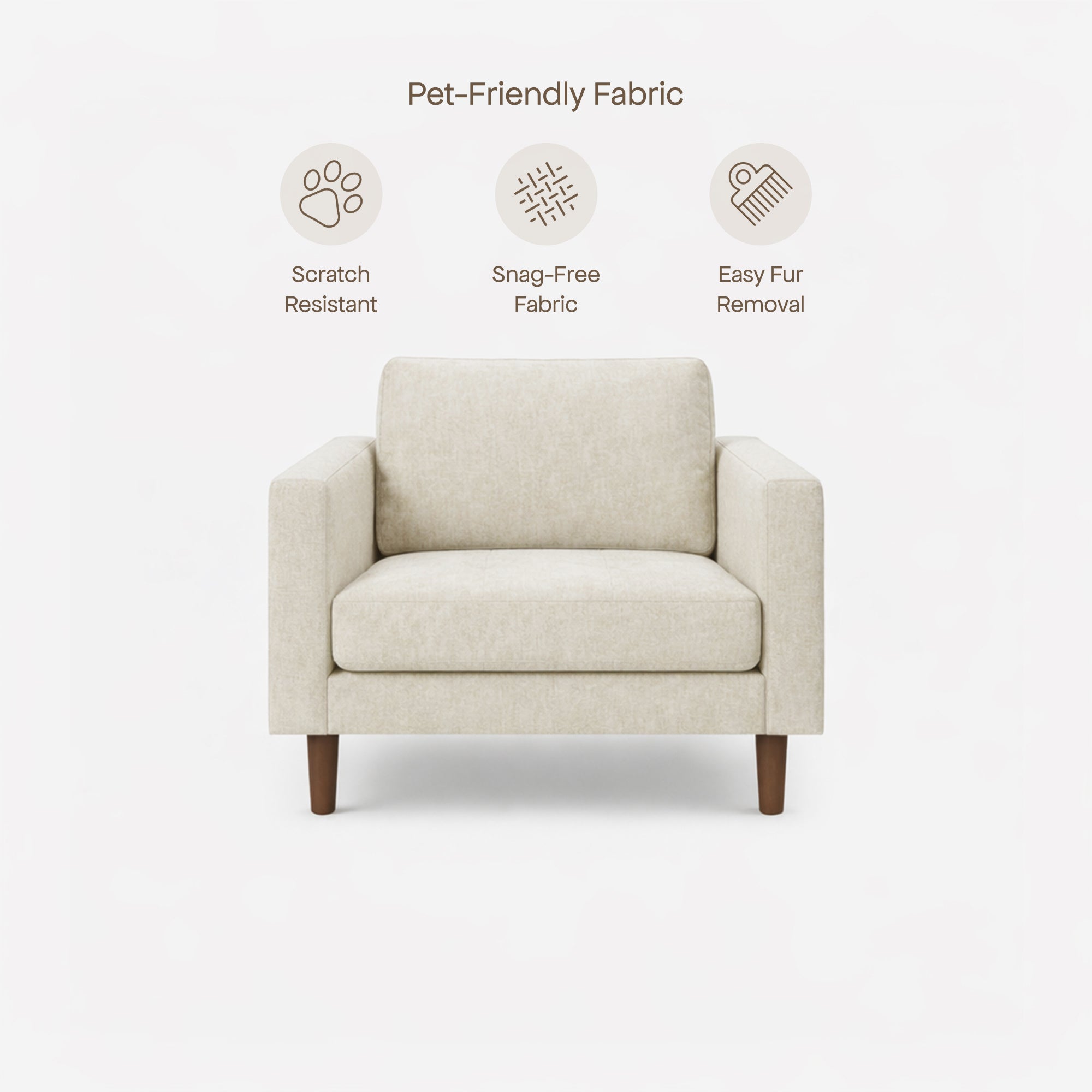 Hugh Fabric Armchair Nordic