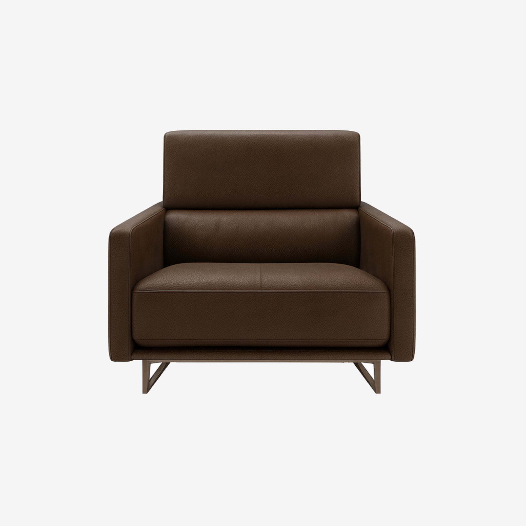 Maison Leather Armchair - Natural Brown