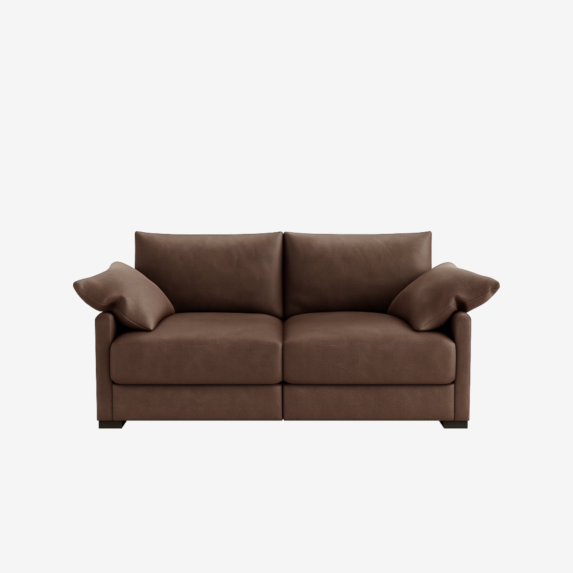 Melo 2 Seater Leather Sofa Natural Brown