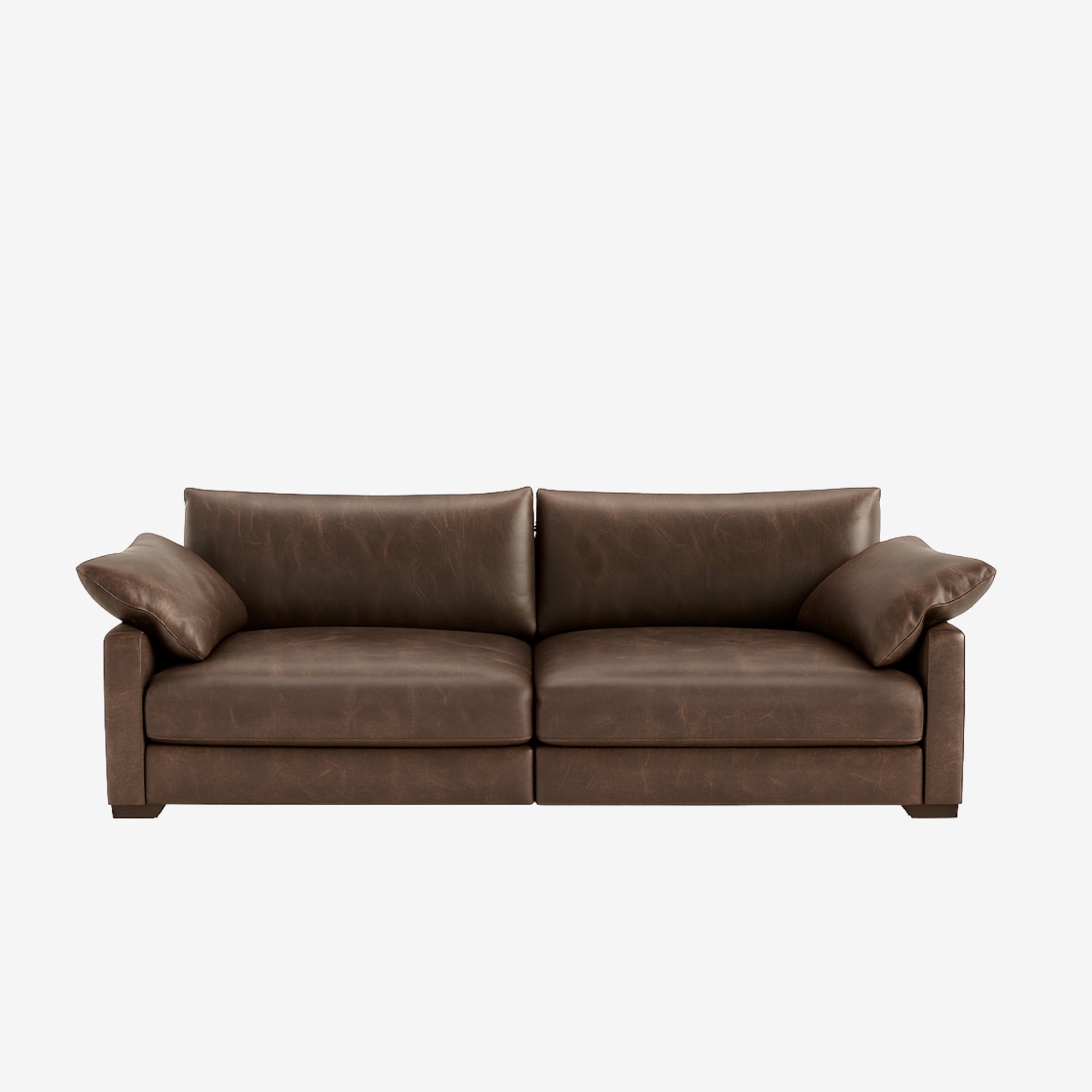 Melo 3 Seater Leather Sofa Chester Walnut