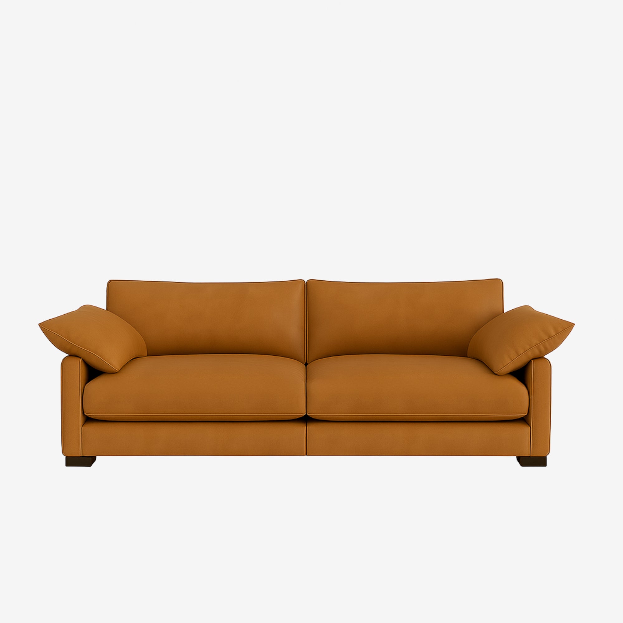 Melo 3 Seater Leather Sofa Kansas Cognac