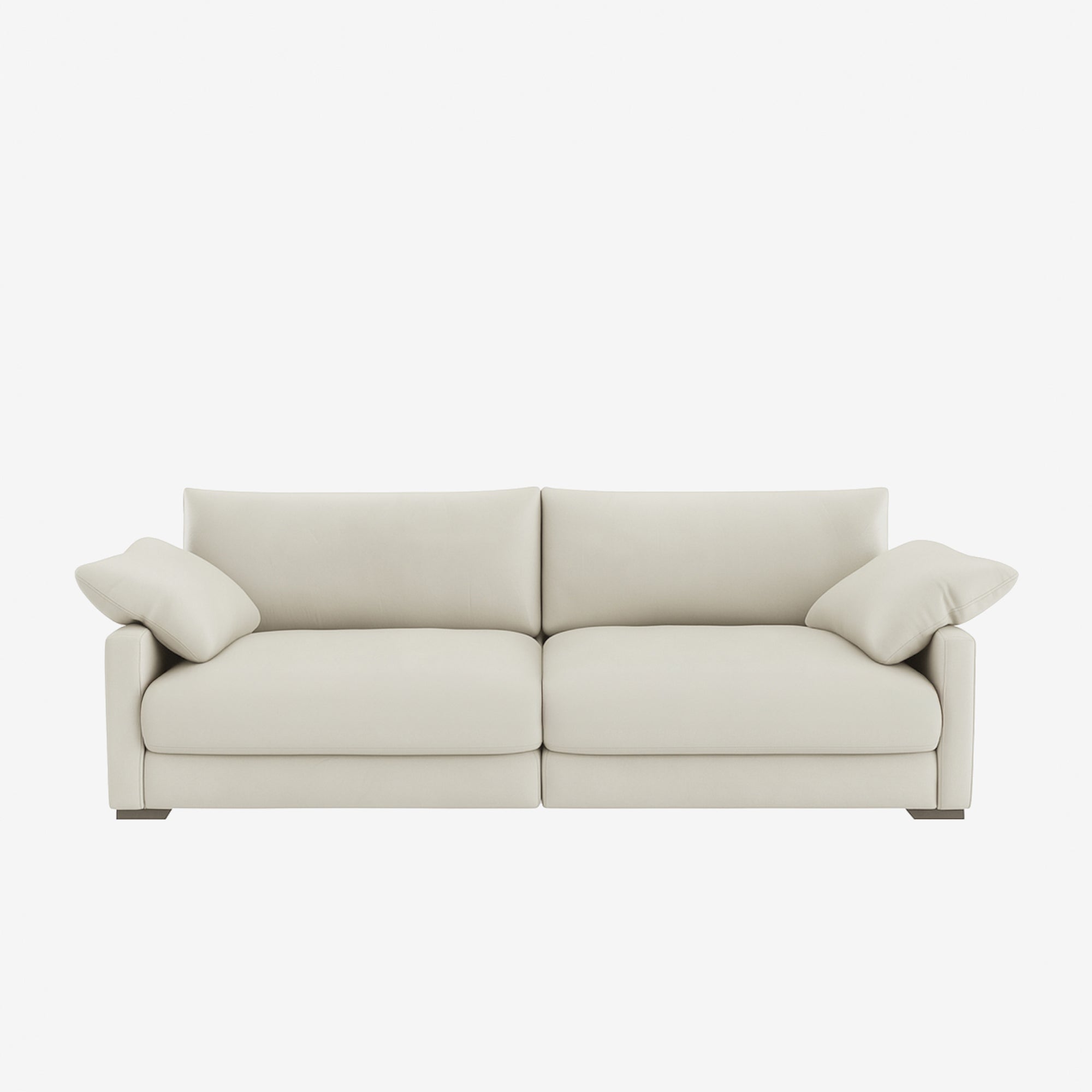 Melo 3 Seater Leather Sofa Natural Beige
