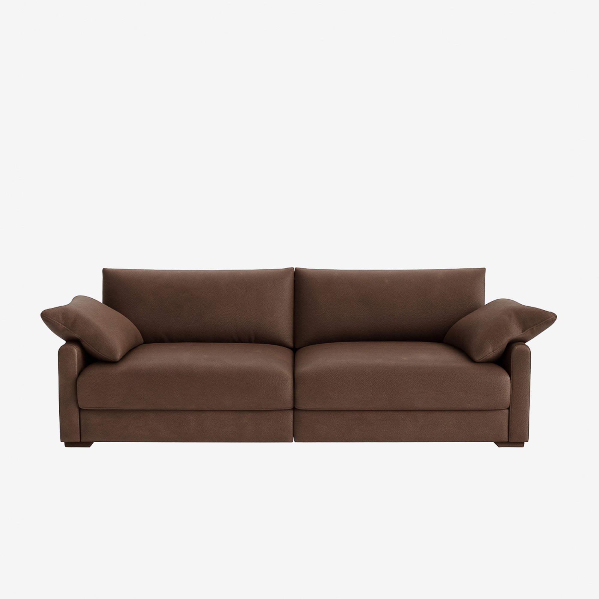 Melo 3 Seater Leather Sofa Natural Brown