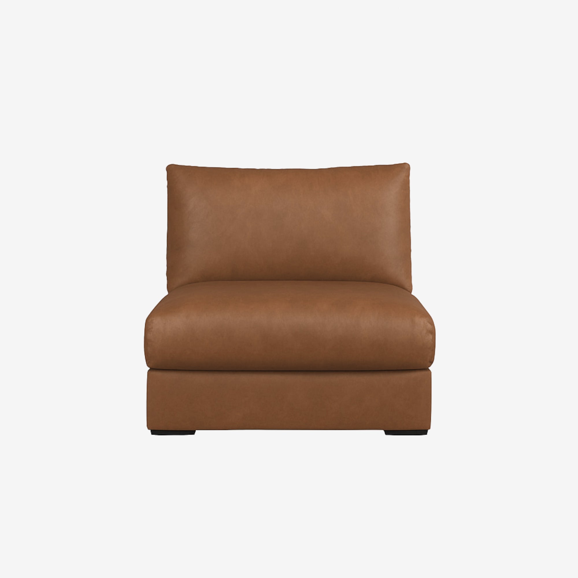 Melo Leather Armless Chester Cocoa