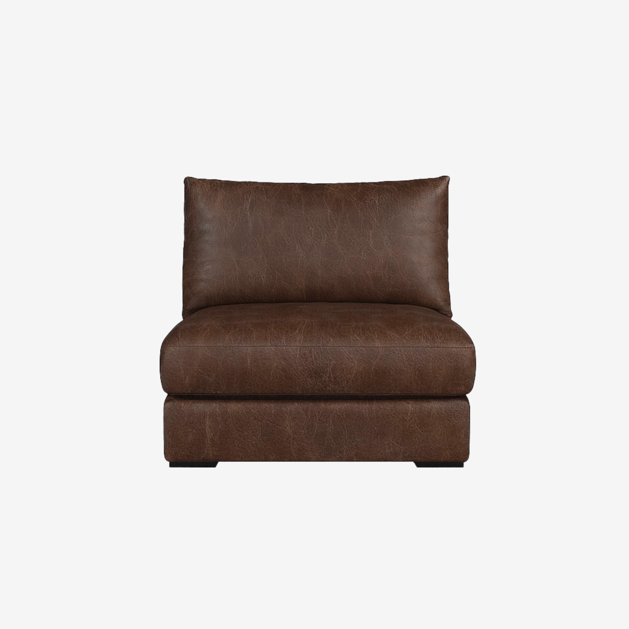 Melo Leather Armless Chester WALNUT