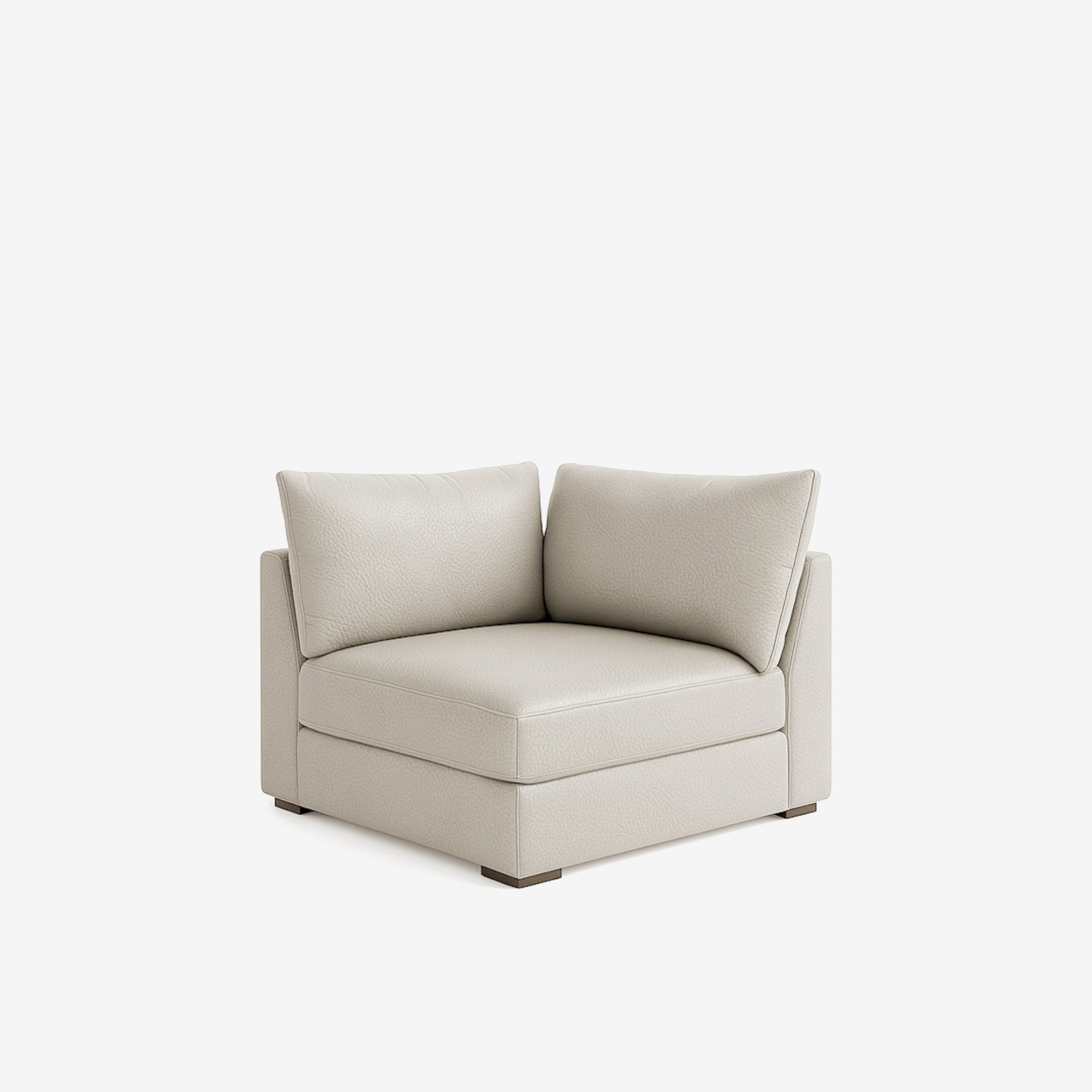 Melo Corner Leather Sofa Rio Light Taupe