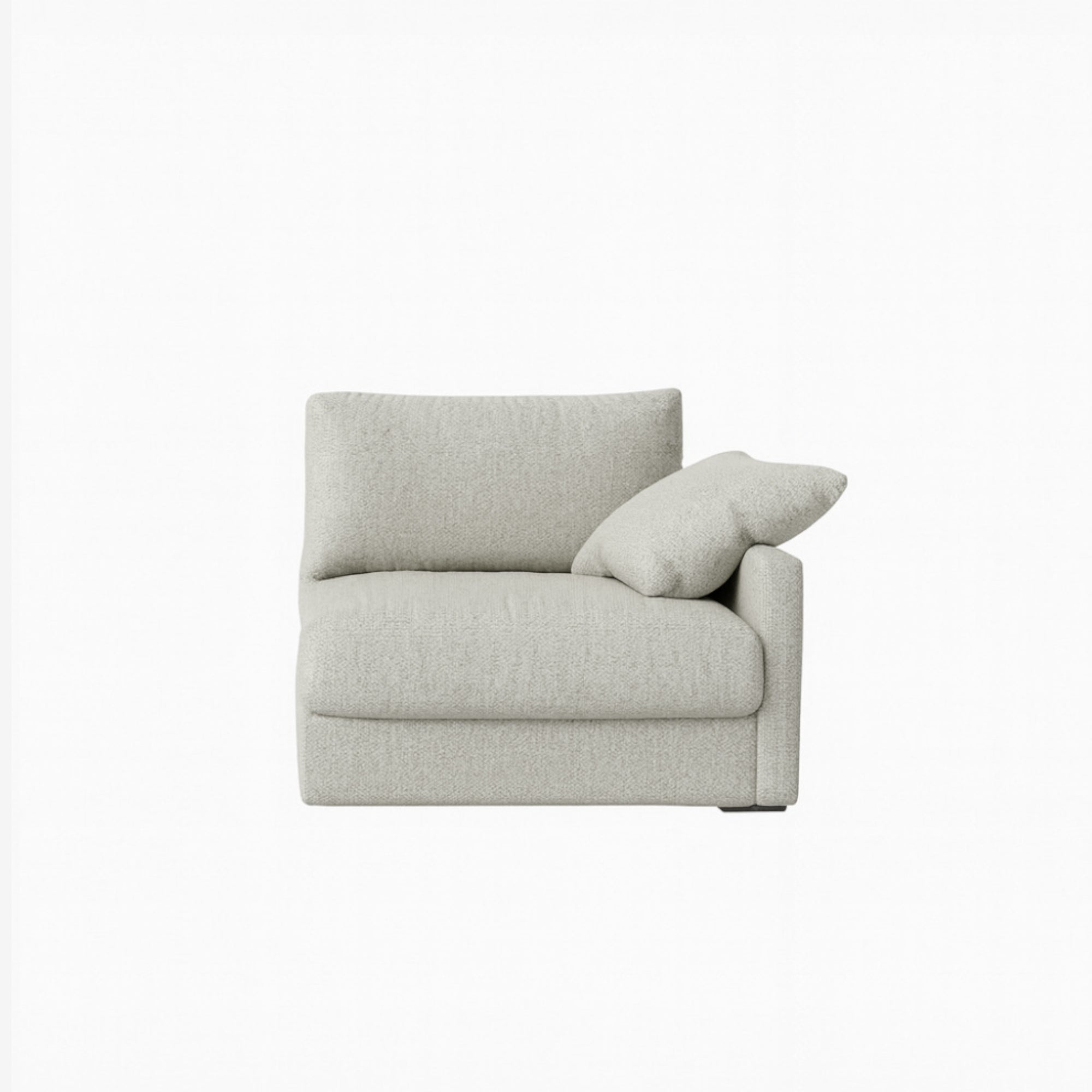 Melo Side Fabric Sofa Sand Right