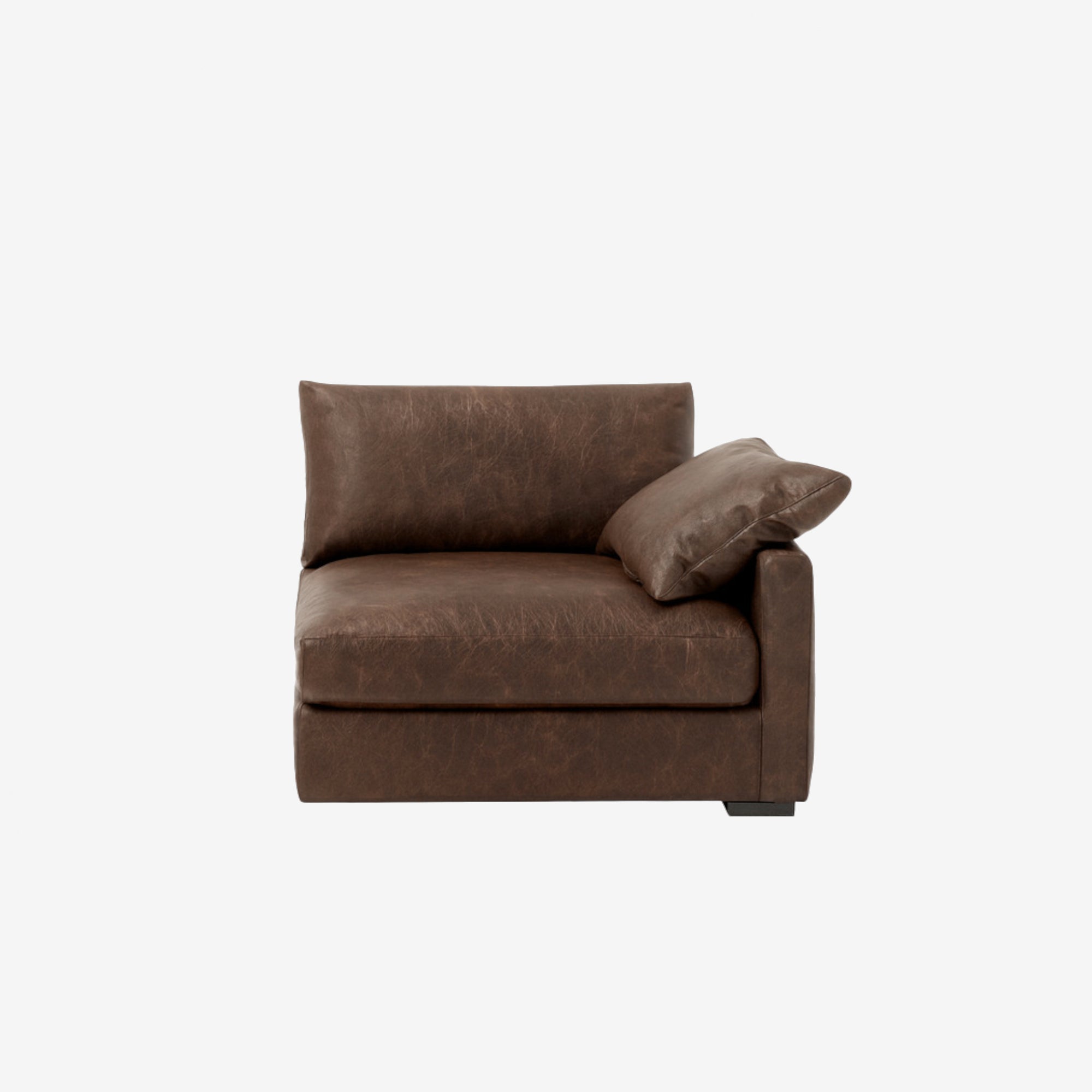 Melo Side Leather Sofa Chester Walnut