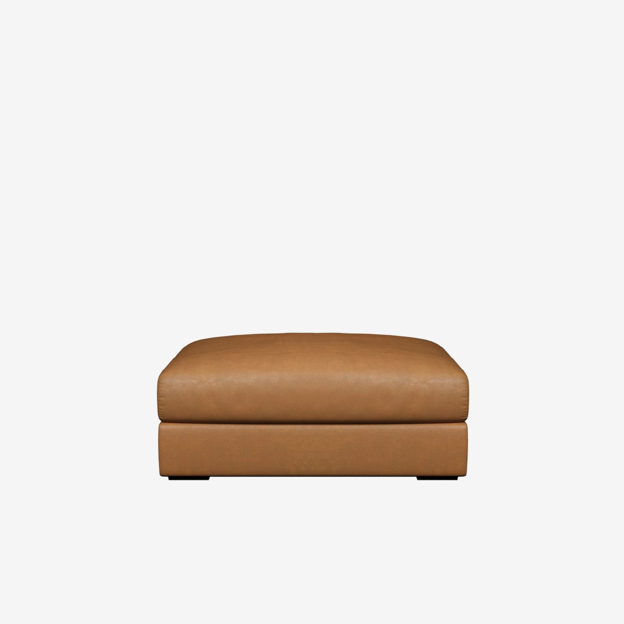 Melo Leather Ottoman 100cm