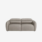 Nido 2 Seater Leather Recliner Sofa Chester Haze
