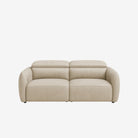 Nido 2 Seater Leather Recliner Sofa Rio Light Taupe