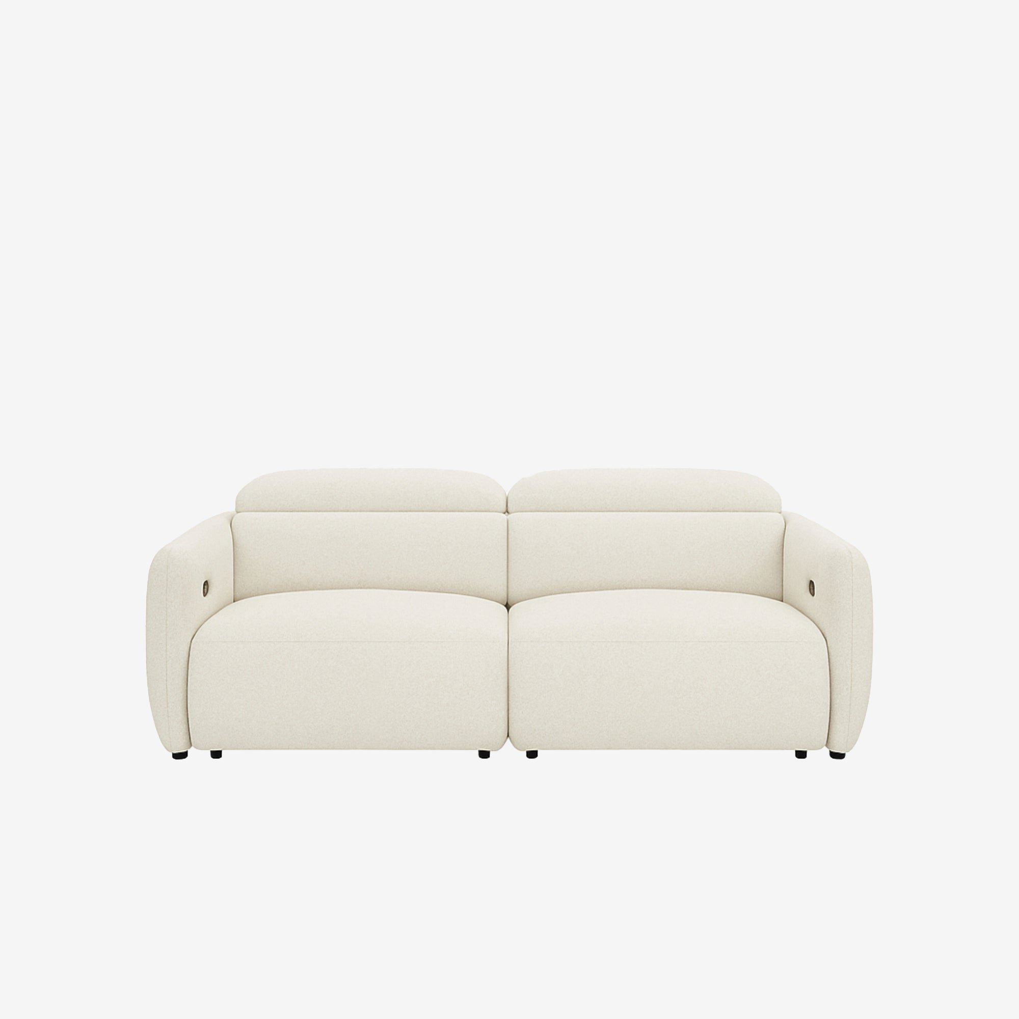 Nido 2 Seater Recliner Sofa - Easy Clean Fabric - White