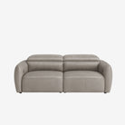 Nido 3 Seater Leather Recliner Sofa Chester Haze
