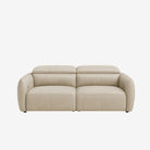Nido 3 Seater Leather Recliner Sofa Rio Light Taupe