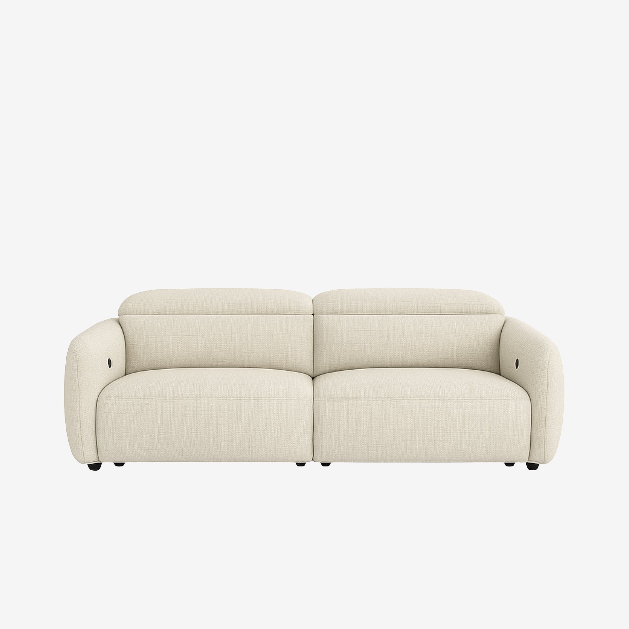 Nido 3 Seater Recliner Sofa - Easy Clean Fabric - Oat