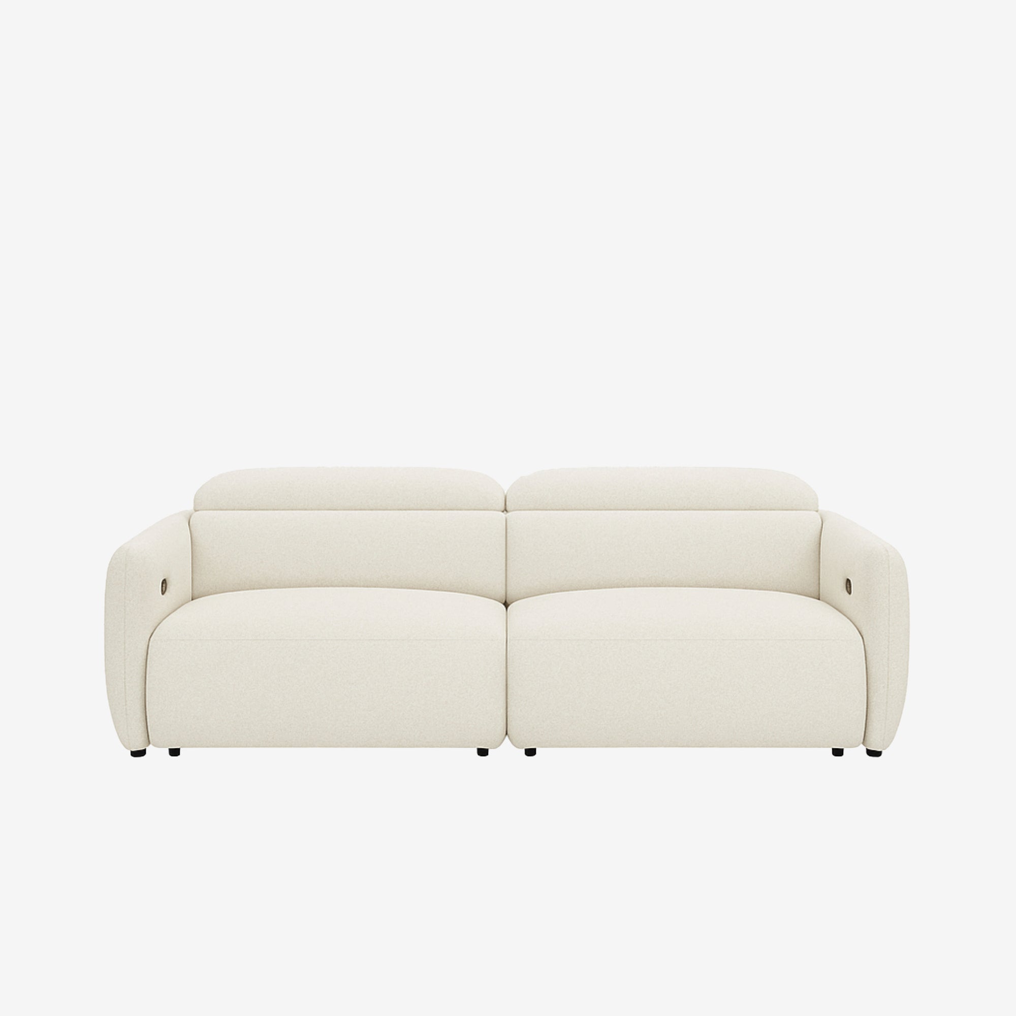 Nido 3 Seater Recliner Sofa - Easy Clean Fabric - White