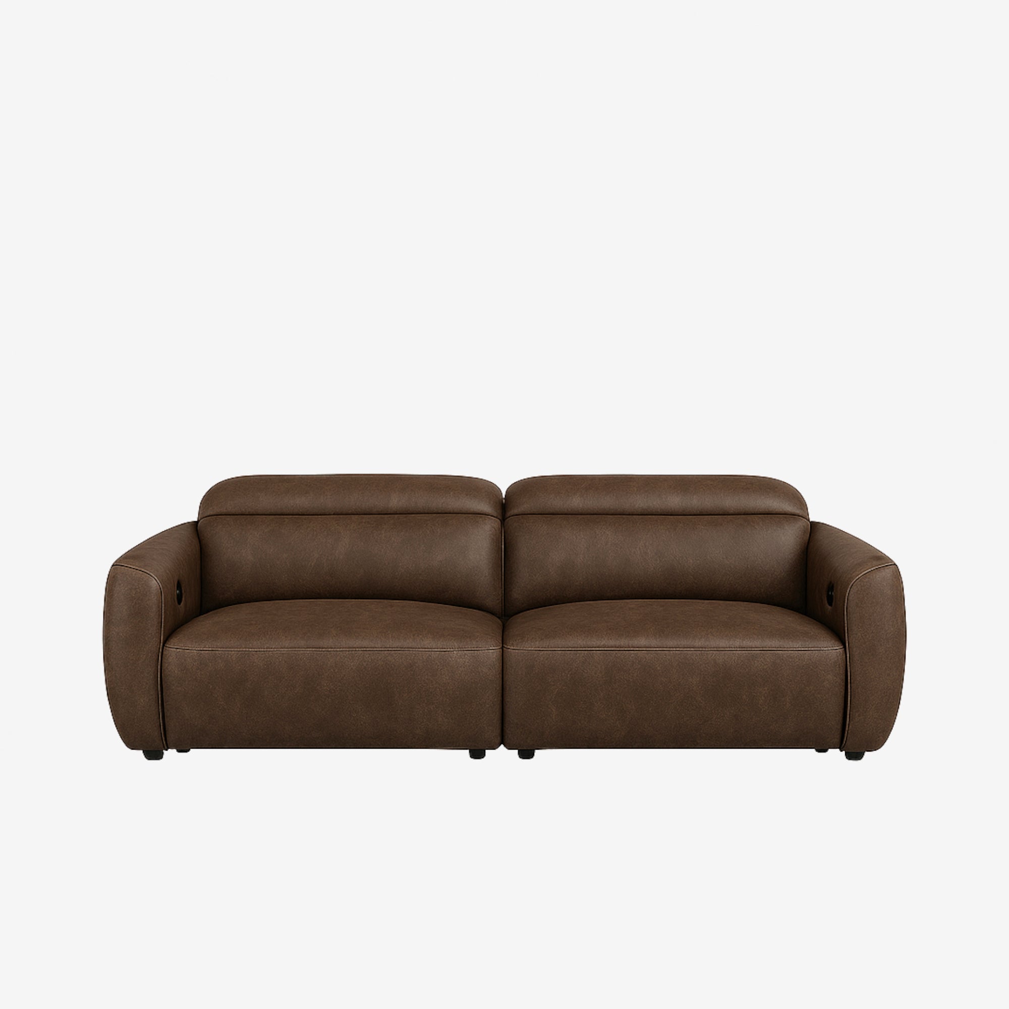 Nido 3 Seater Recliner Sofa - Leather - Chester Walnut