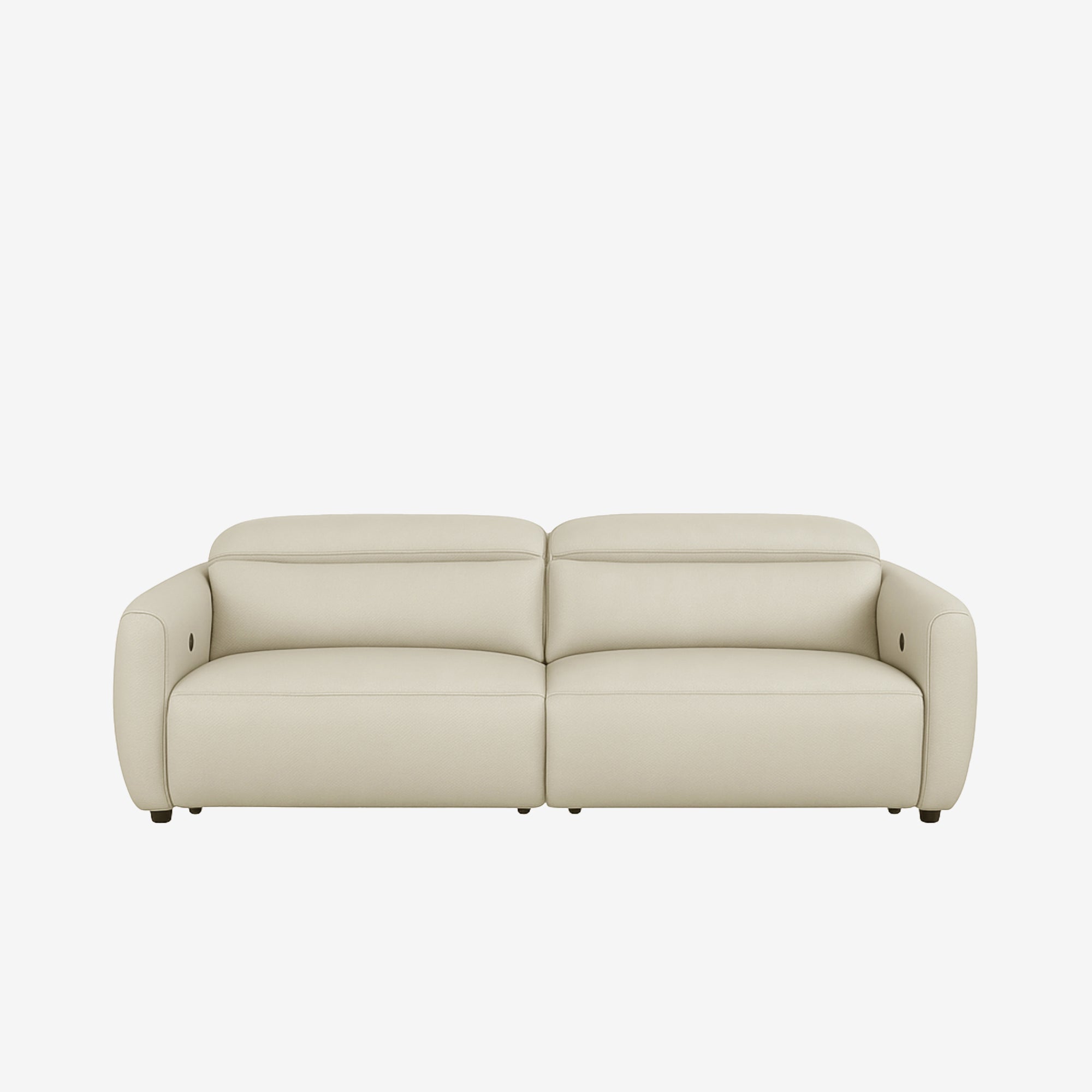 Nido 3 Seater Recliner Sofa - Leather - Rio Light Taupe