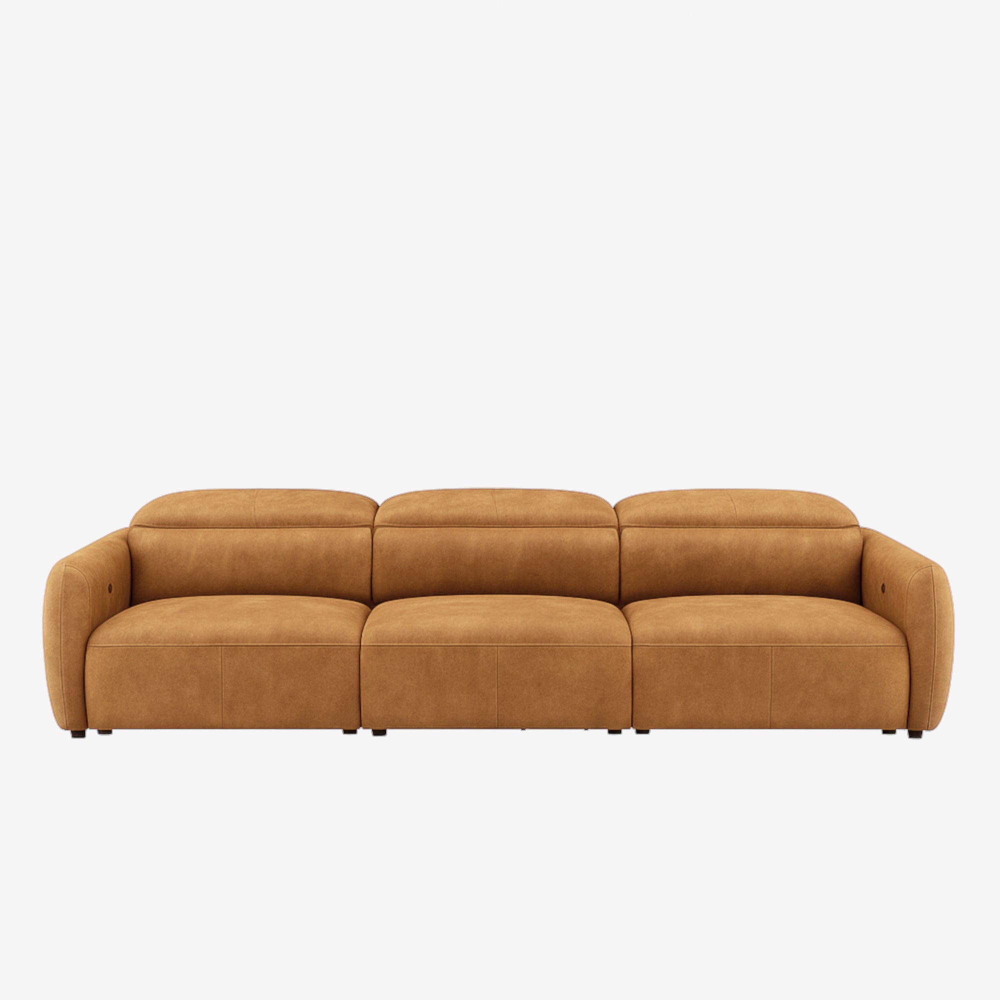 Nido 4 Seater Leather Recliner Sofa Chester Tan