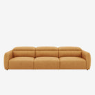 Nido 4 Seater Leather Recliner Sofa Kansas Cognac